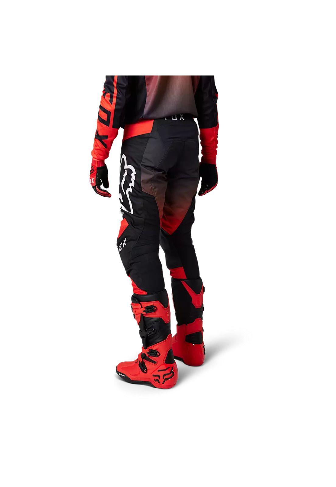 Pantalon Moto 180 Leed Rojo/Negro Fox-2