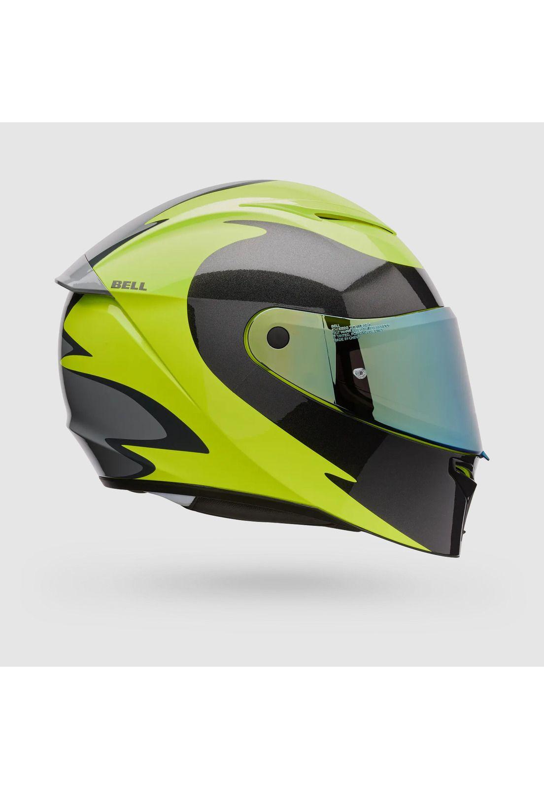 Casco Moto Calle Lithium Mips Plus Fluid Amarillo Bell-0