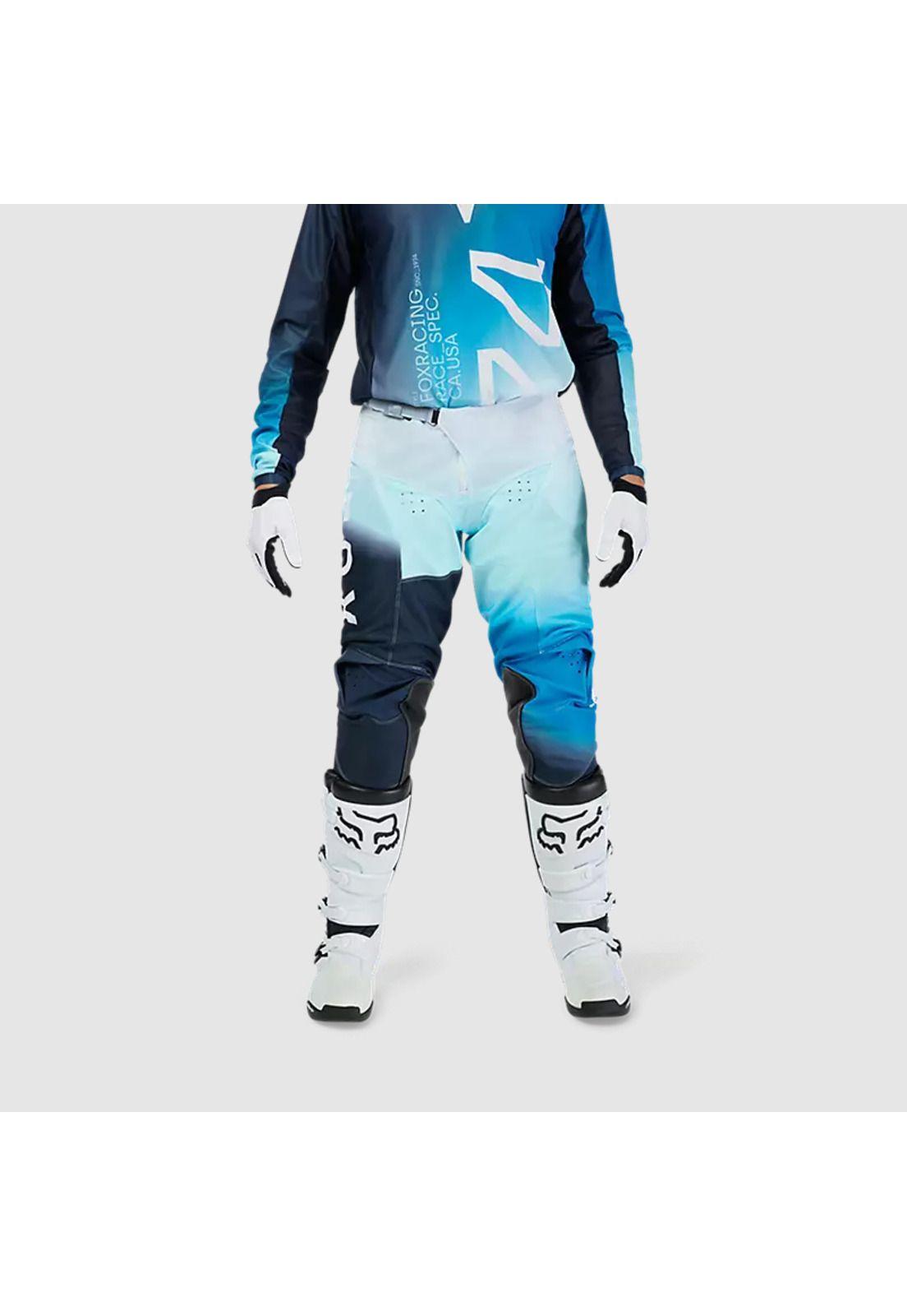 Pantalon Moto Air Haze 180 Azul Fox-2
