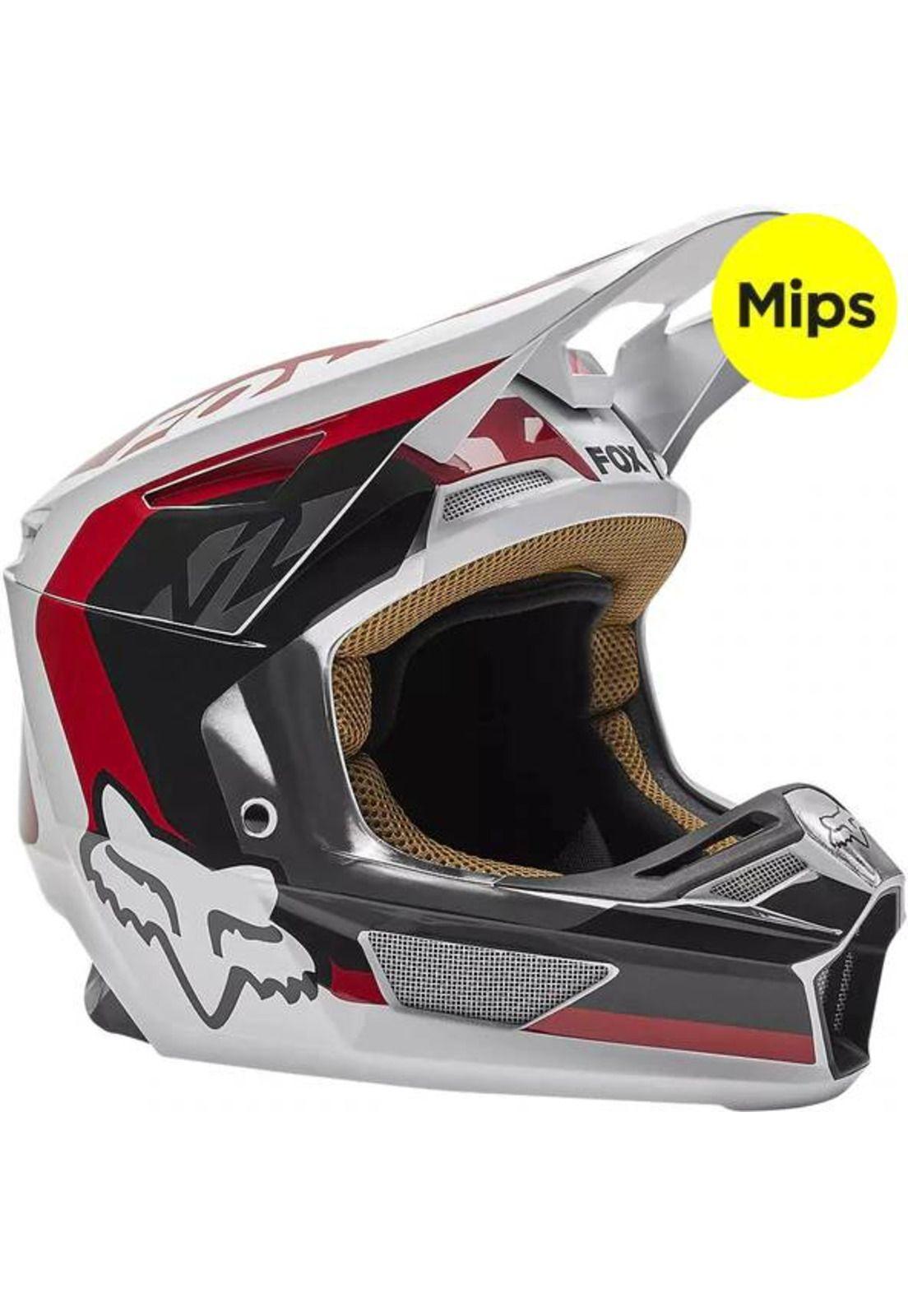 Casco Moto V2 Paddox Rojo Fox-0