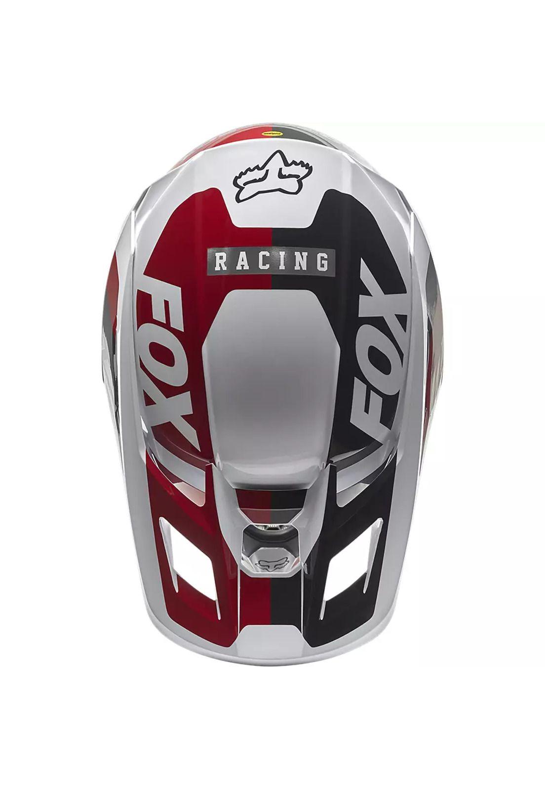 Casco Moto V2 Paddox Rojo Fox-2