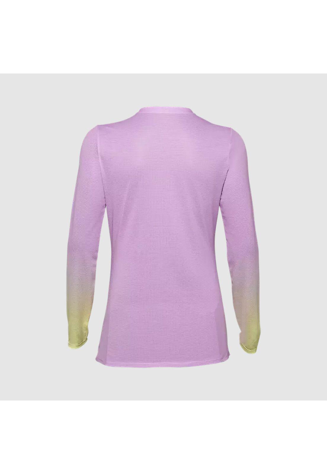 Polera Bicicleta Mujer Flexair TS57 Edicion Limitada Manga Larga Rosado Fox-1