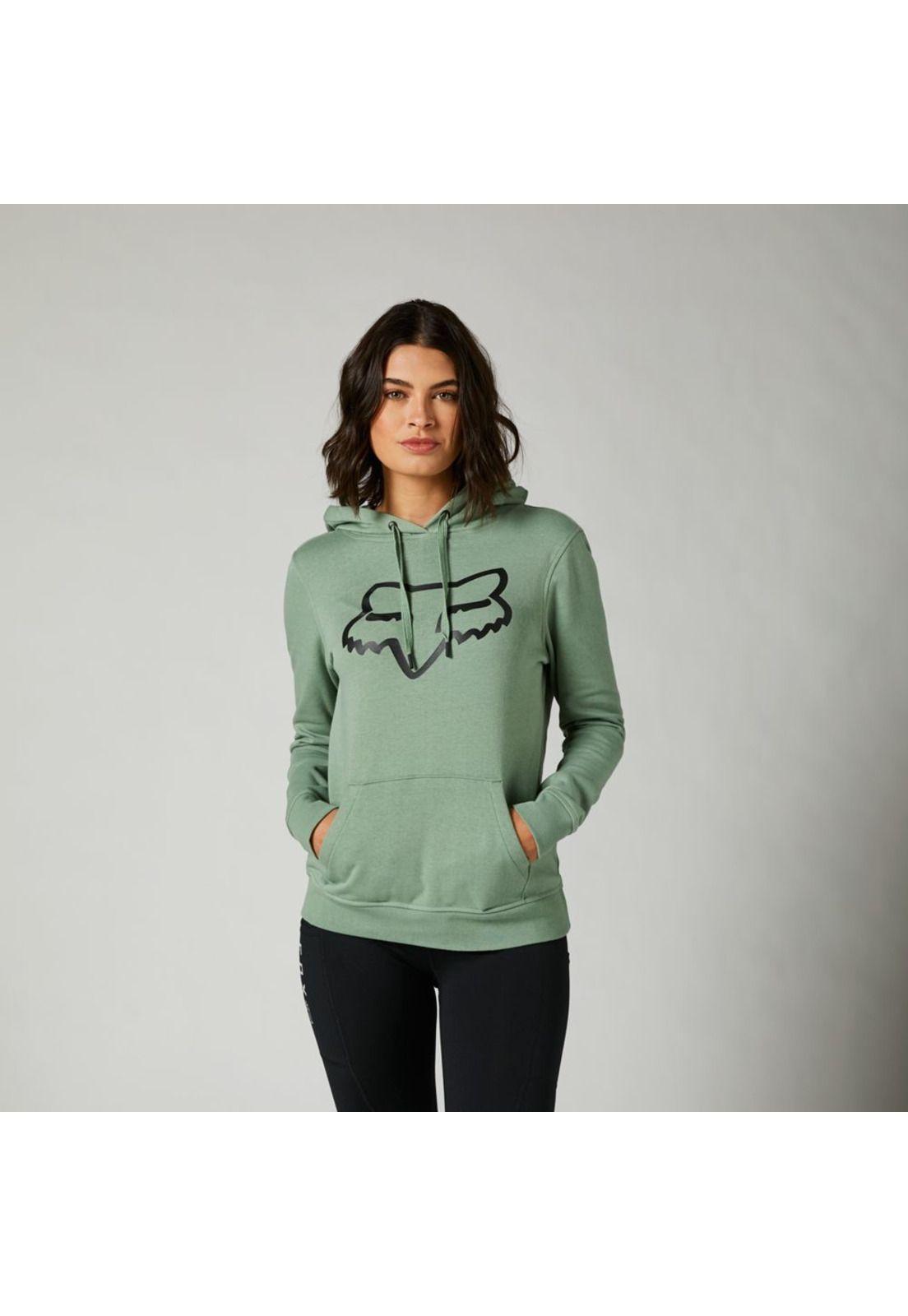 Poleron Lifestyle Mujer Boundary Pullover Verde Fox-0