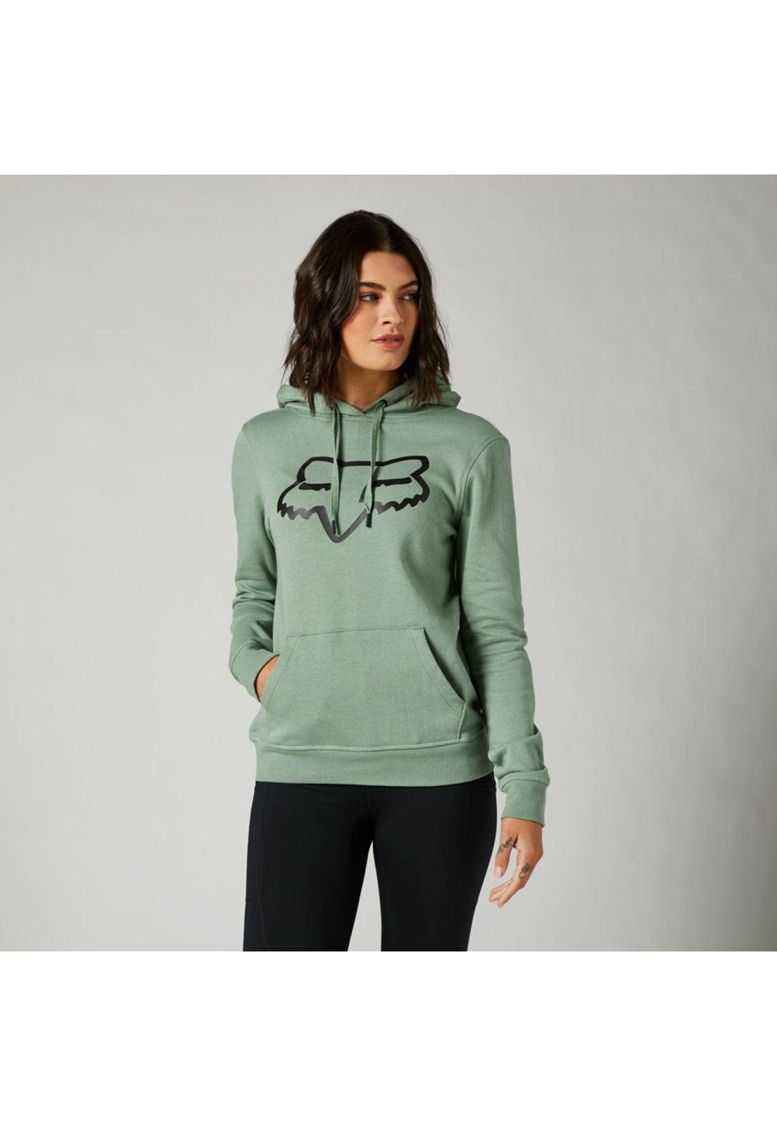 Poleron Lifestyle Mujer Boundary Pullover Verde Fox-2