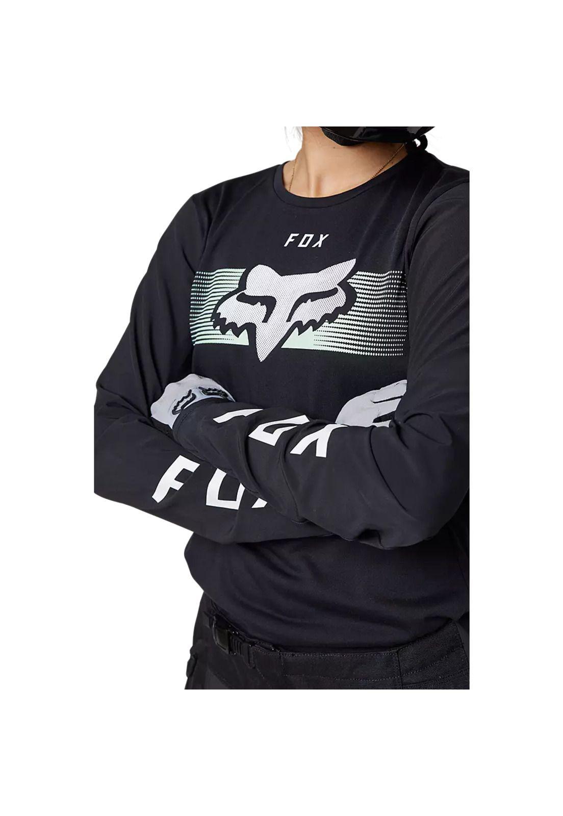 Polera Moto Mujer Ranger Off Road Negro Fox-3