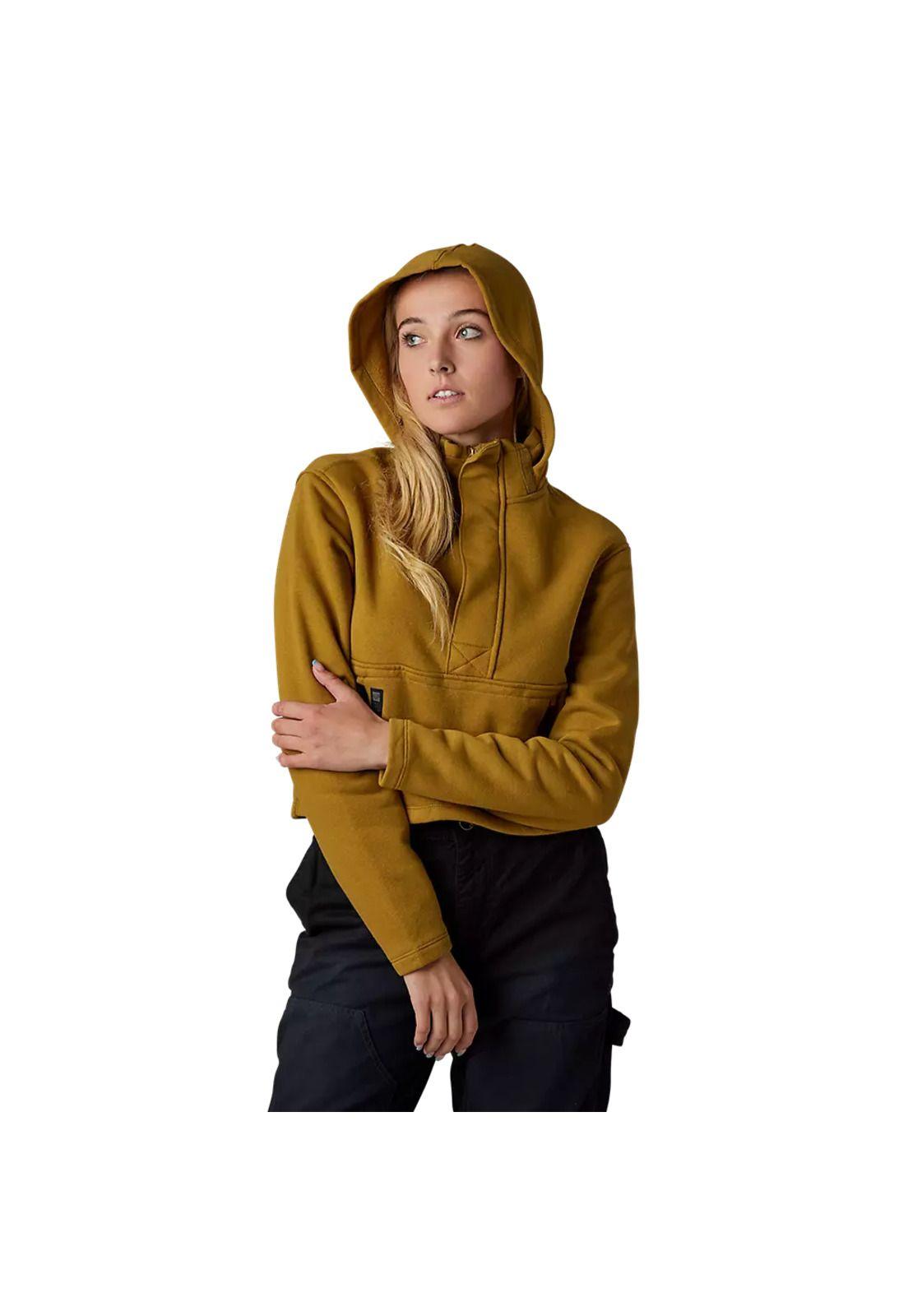 Poleron Lifestyle Mujer Calibrated DWR Camel Fox-1