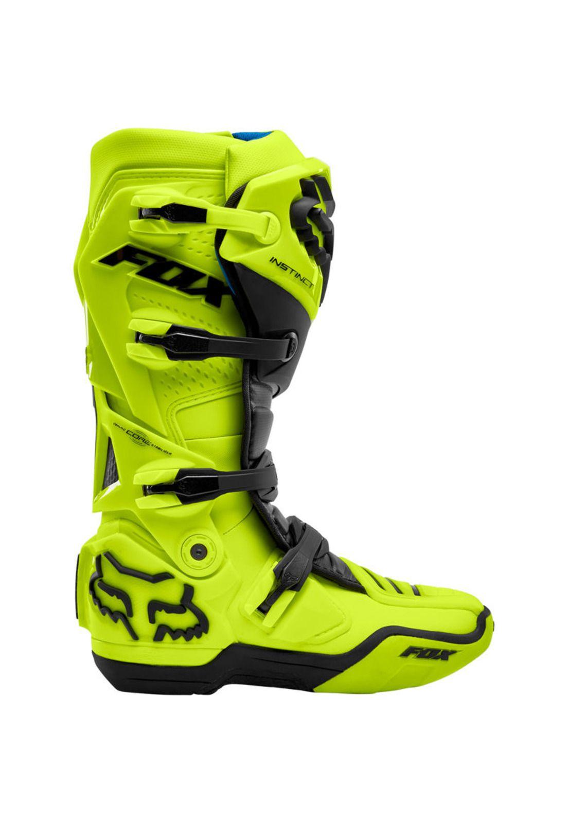 Botas Moto Instinct Fluor Amarillo Fox-1