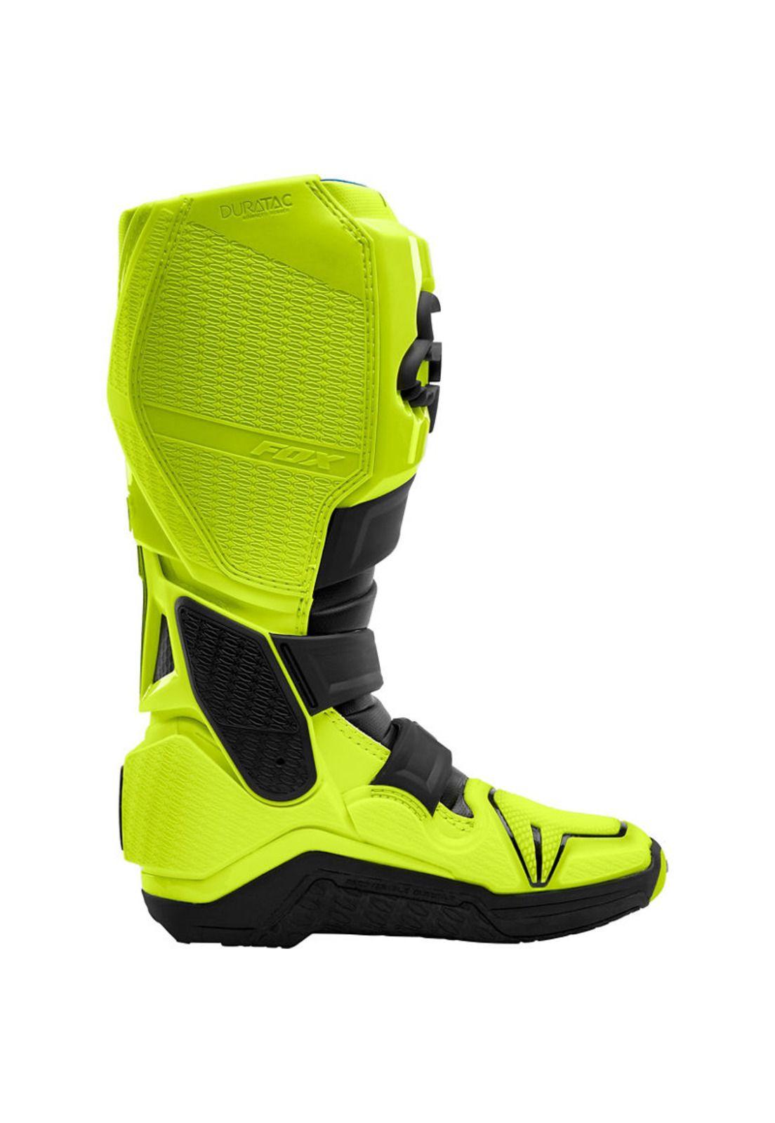 Botas Moto Instinct Fluor Amarillo Fox-2
