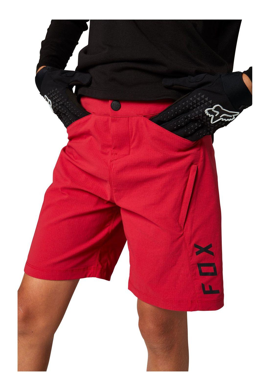 Short Bicicleta Niño Ranger Rojo Fox-4