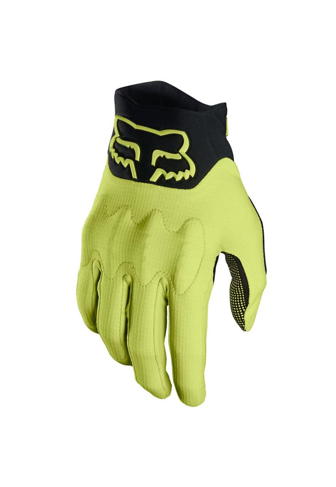Guantes Bicicleta Defend D3O Amarillo Fox-0