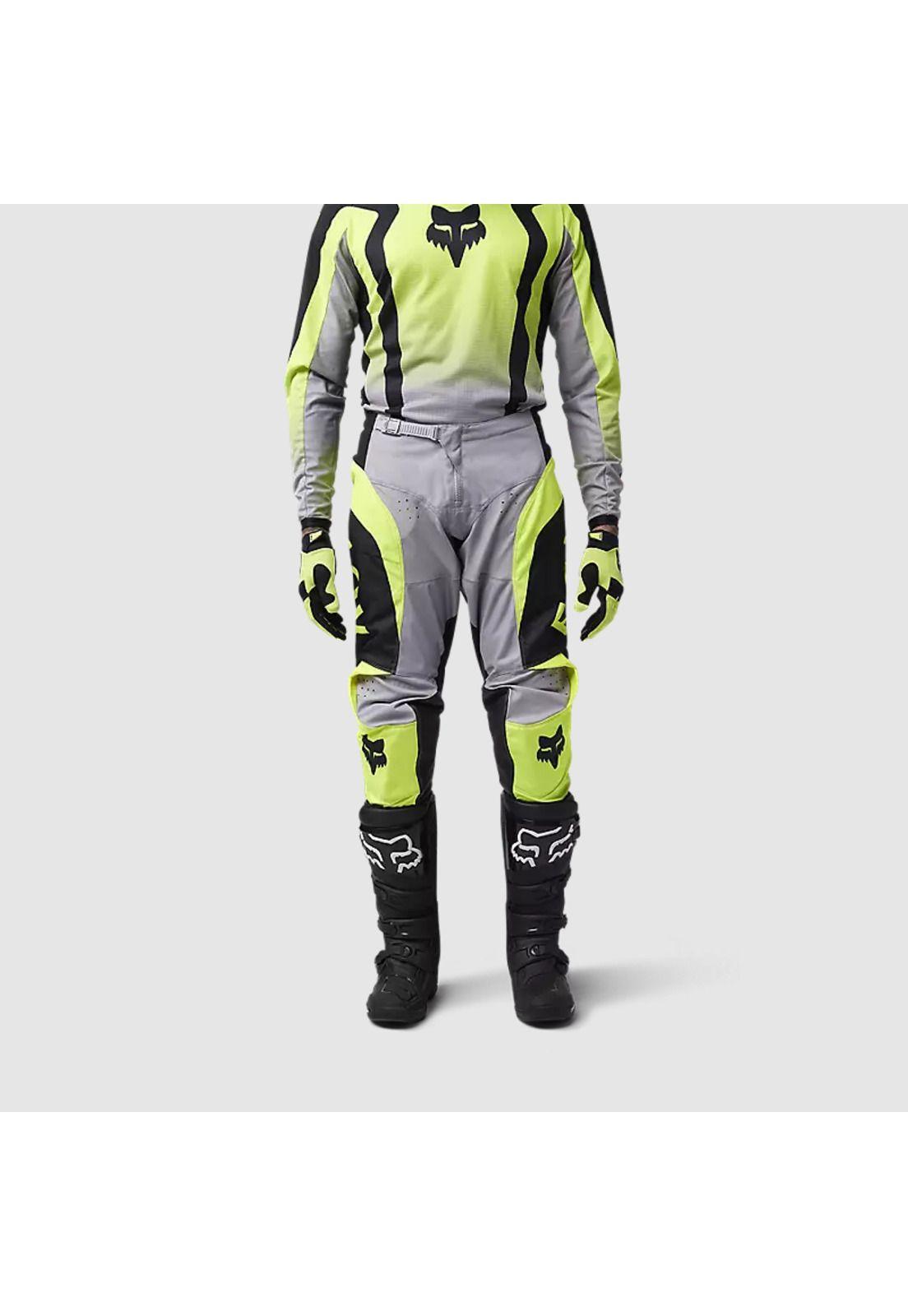 Pantalon Moto 180 Lean Amarillo Fox-2