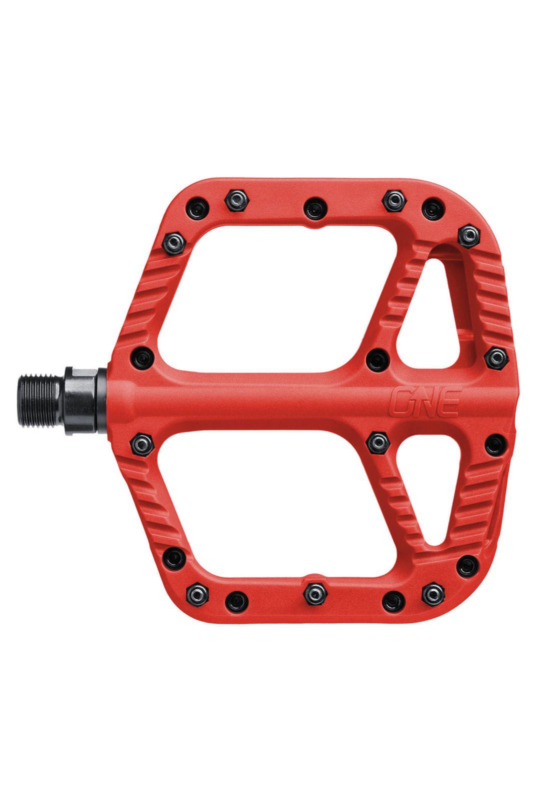 Pedales Bicicleta Flat Resina Rojo One Up-0