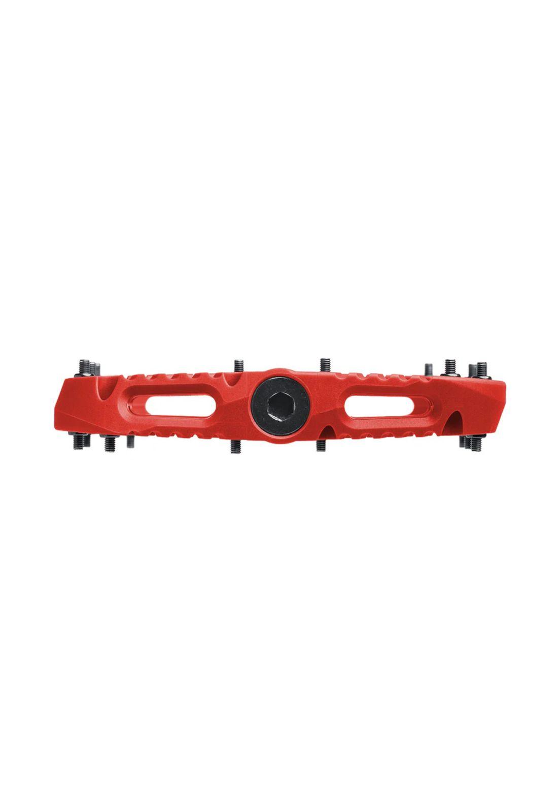 Pedales Bicicleta Flat Resina Rojo One Up-3