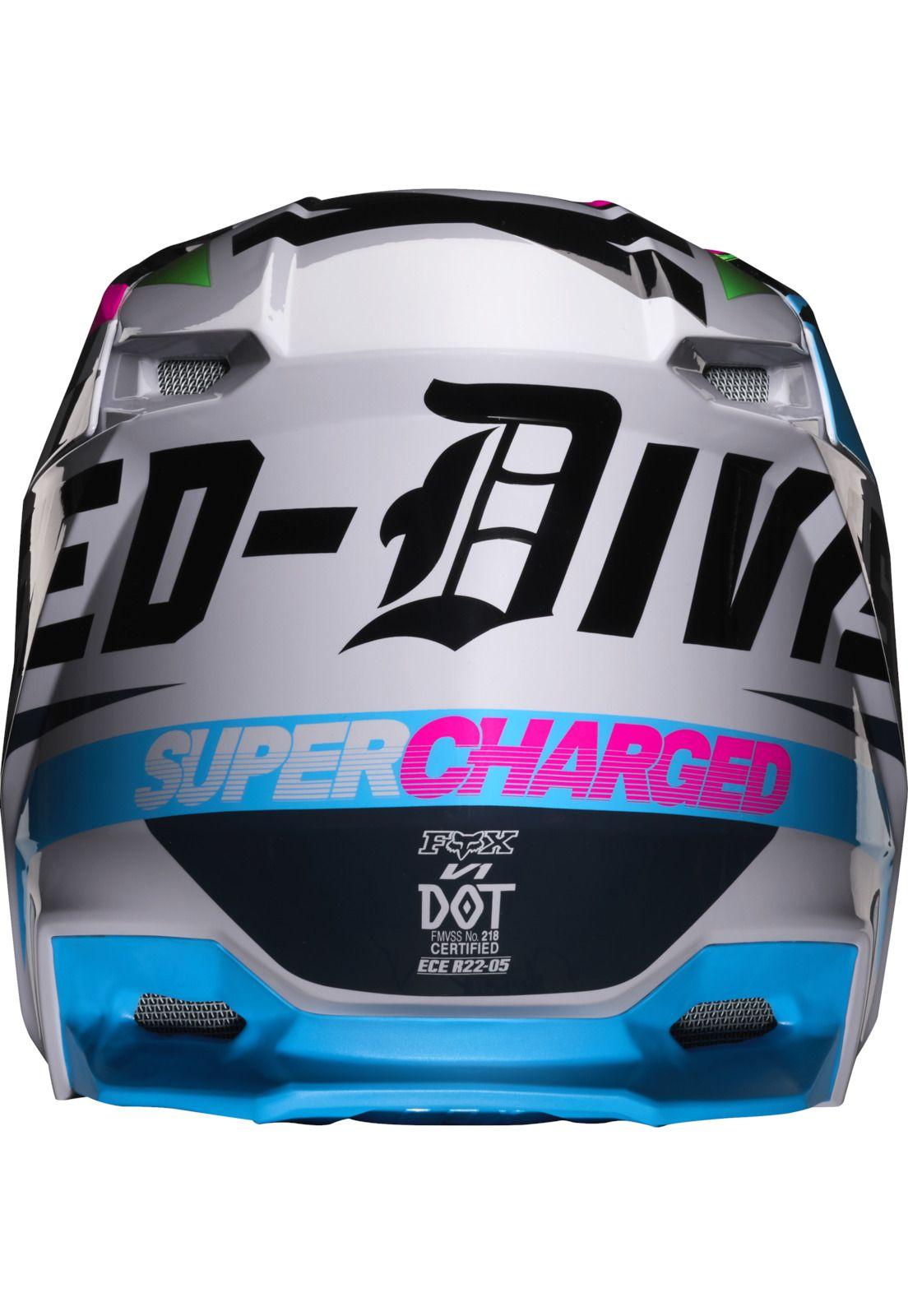 Casco Moto Niño V1 Czar Gris Fox-2