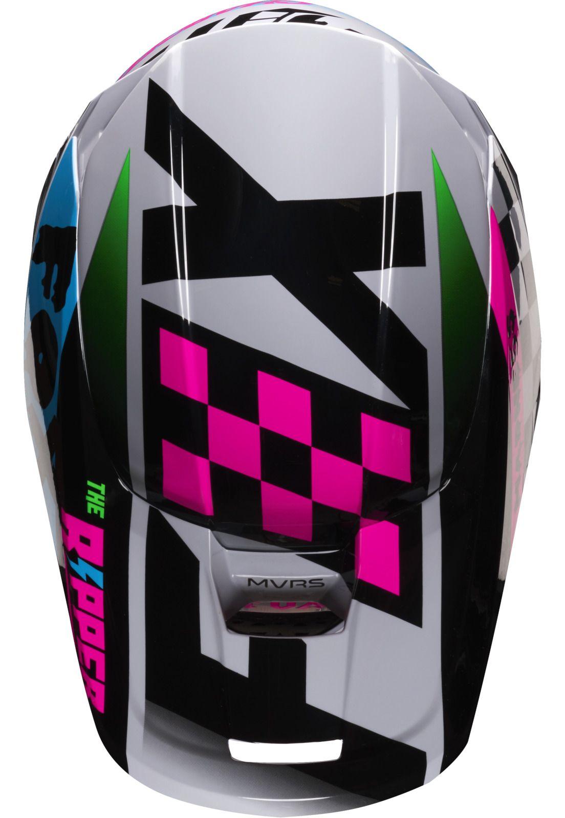 Casco Moto Niño V1 Czar Gris Fox-3