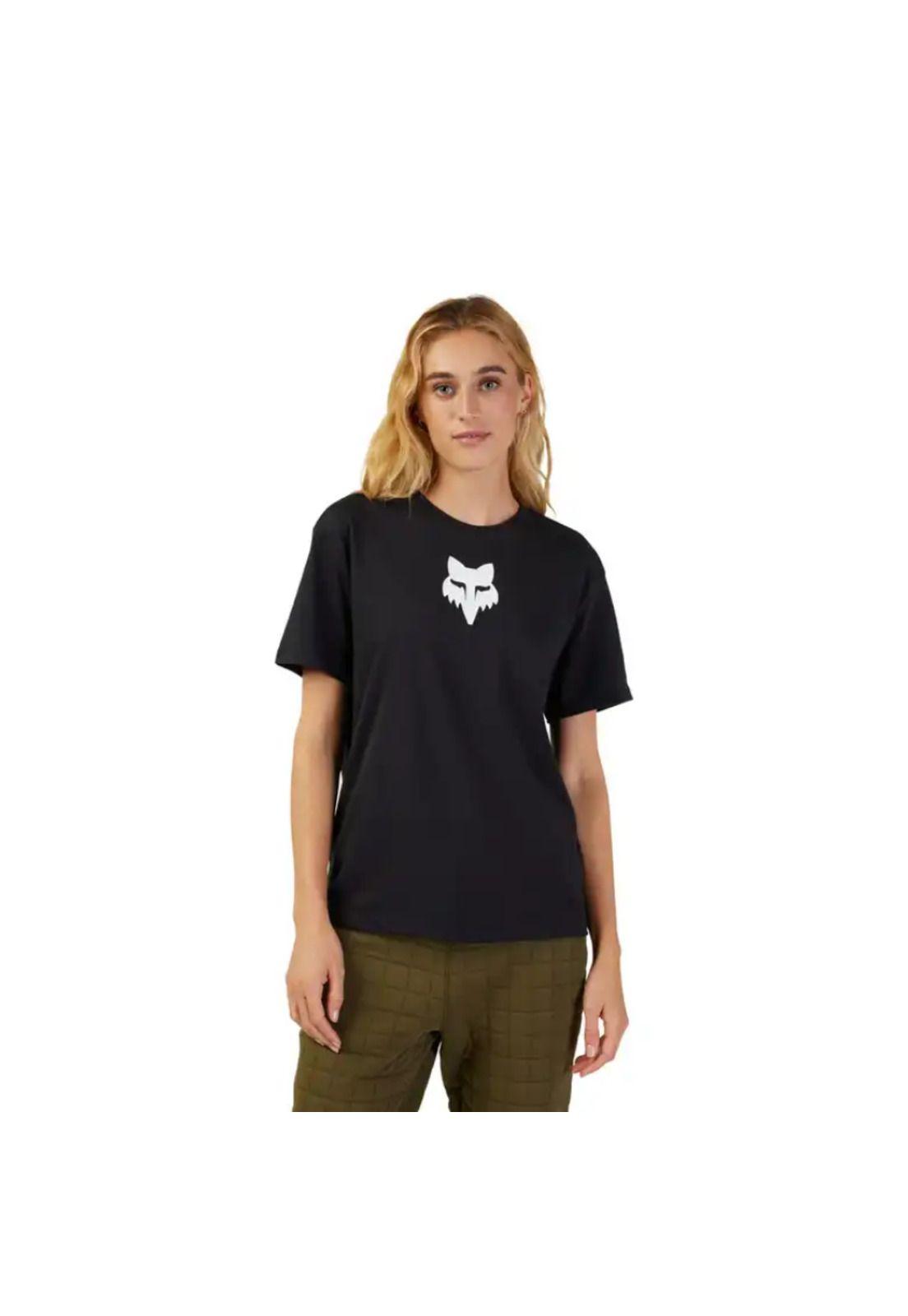 Polera Lifestyle Mujer Fox Head Manga Larga Negro Fox-2