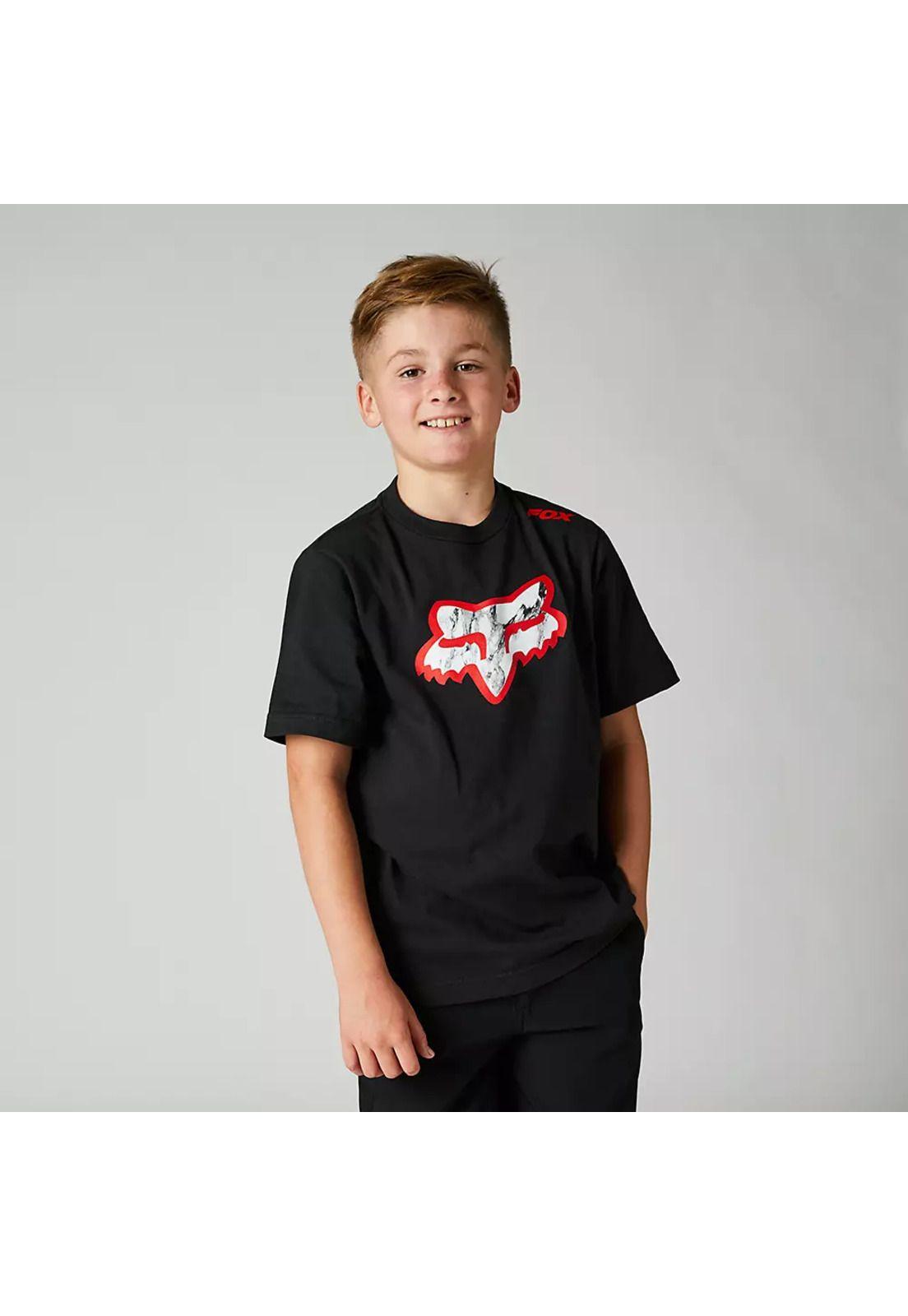 Polera Lifestyle Niño Karrera Head Negro Fox-0