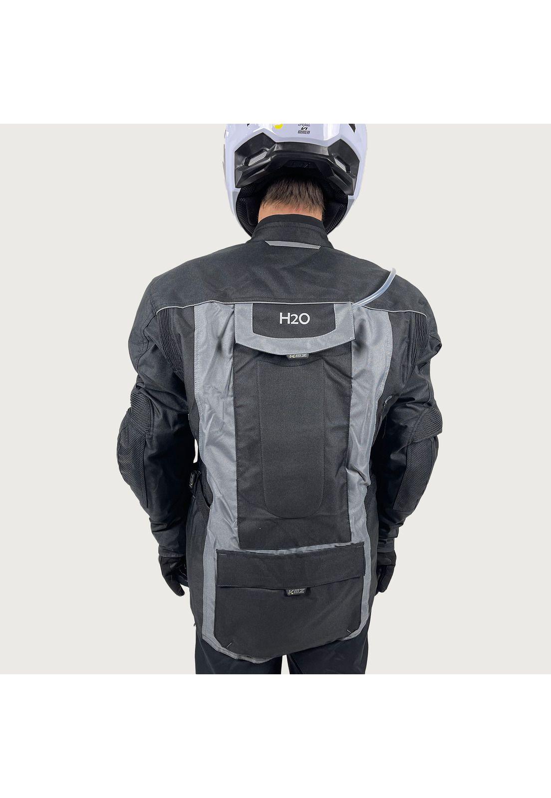 Chaqueta Moto Calle Camello Negro/Gris KMZ-3