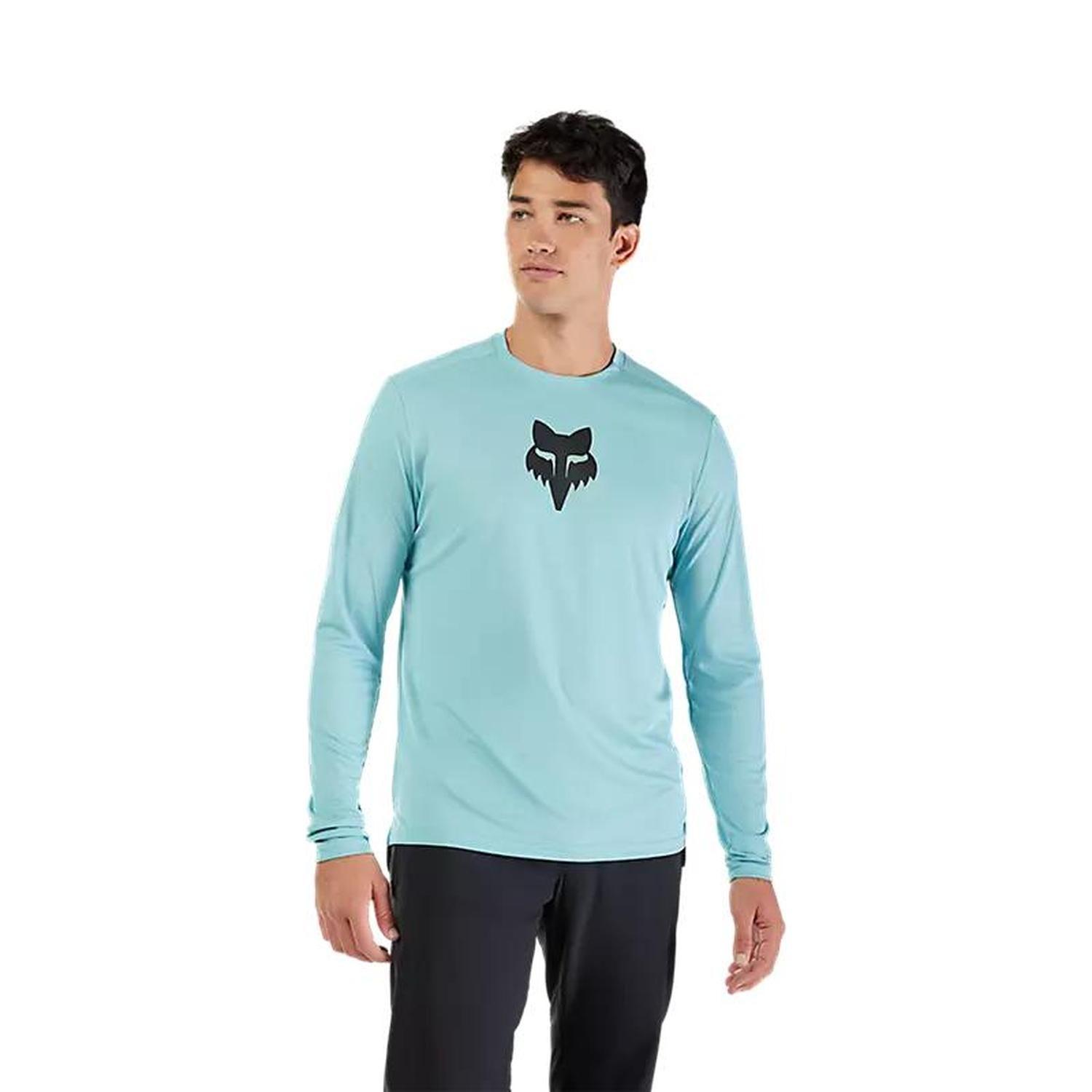 Polera Bicicleta Ranger Head Azul Fox-2