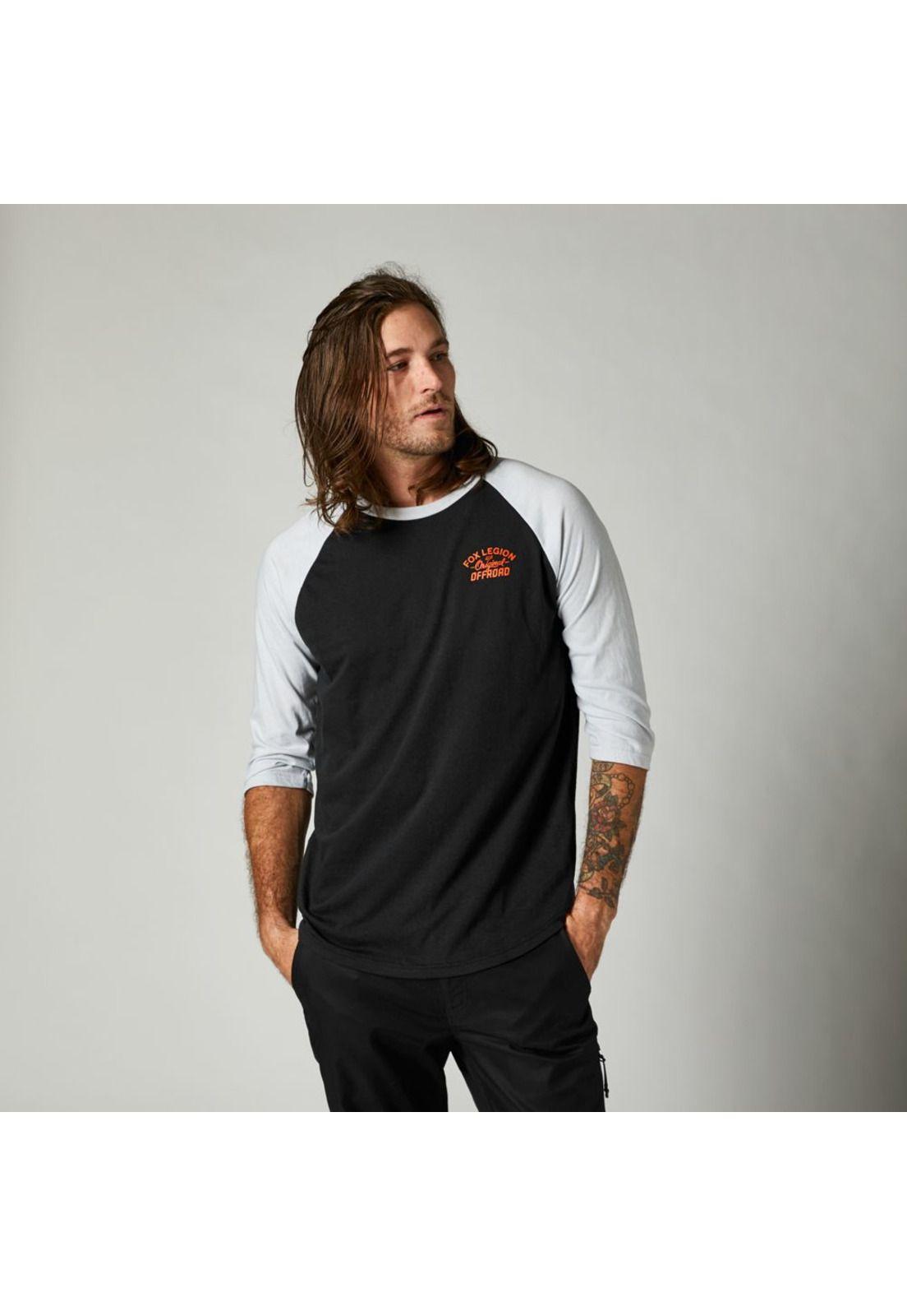 Polera Lifestyle Raglan Original Speed 3/4 Negro Fox-0