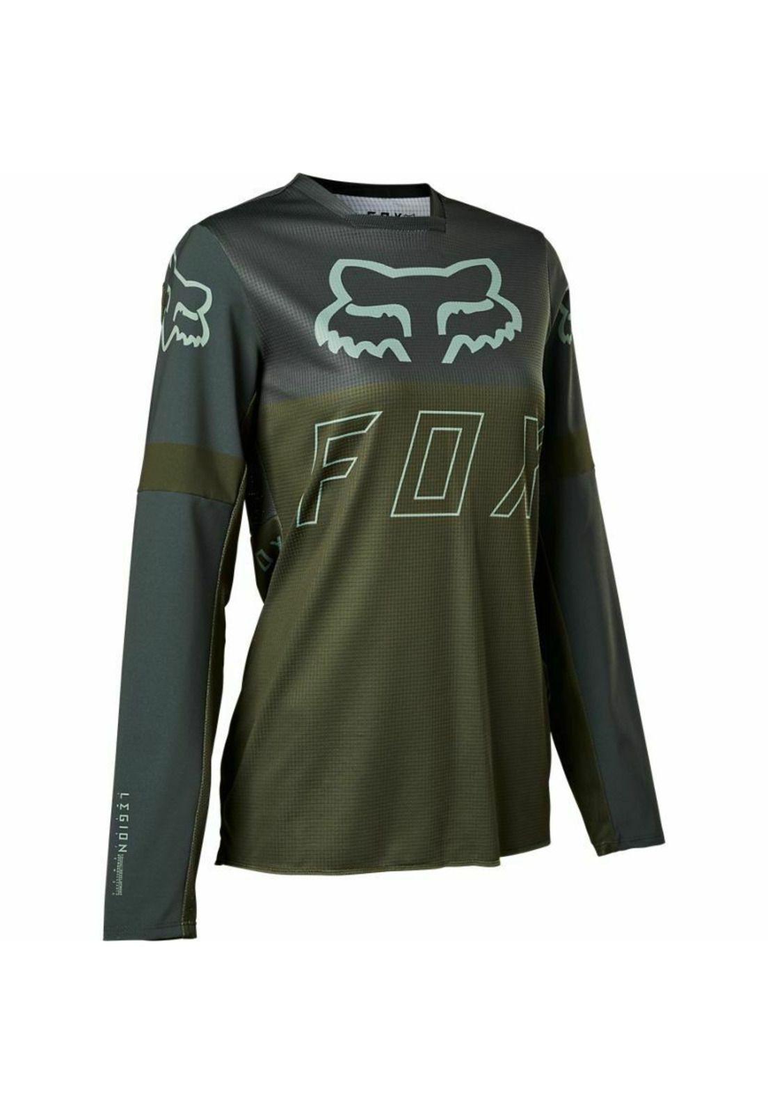 Polera Moto Mujer Legion LT Verde Fox-0
