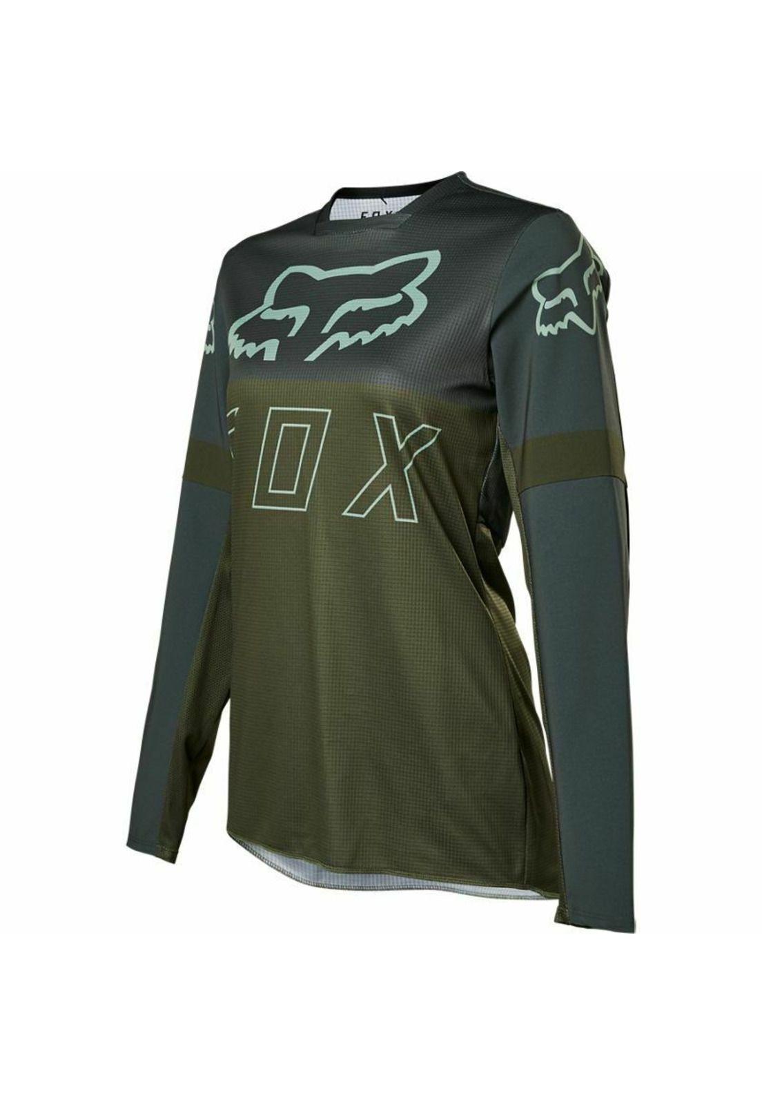 Polera Moto Mujer Legion LT Verde Fox-1