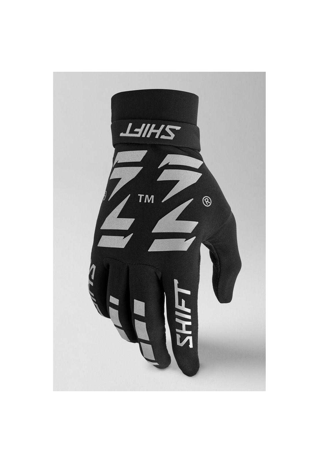 Guantes Moto Black Label Flexguard Negro/Gris Shift-0