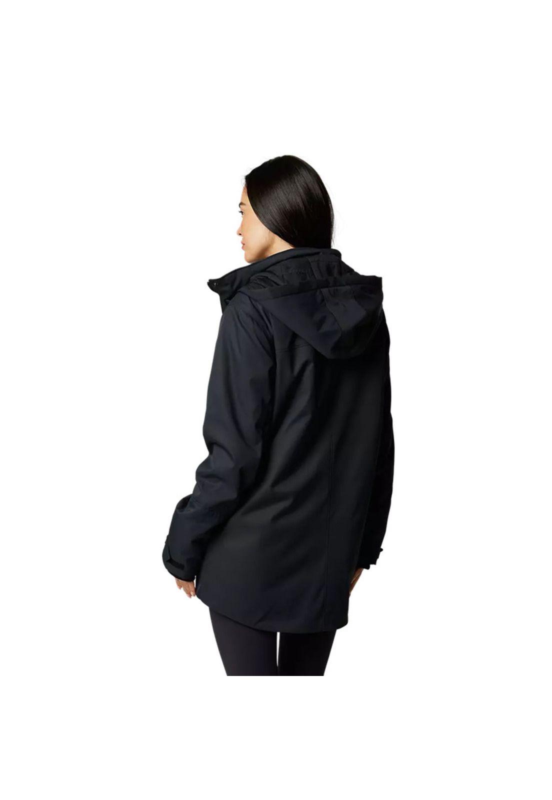Chaqueta Parka Lifestyle Mujer Polarizing Negro Fox-2