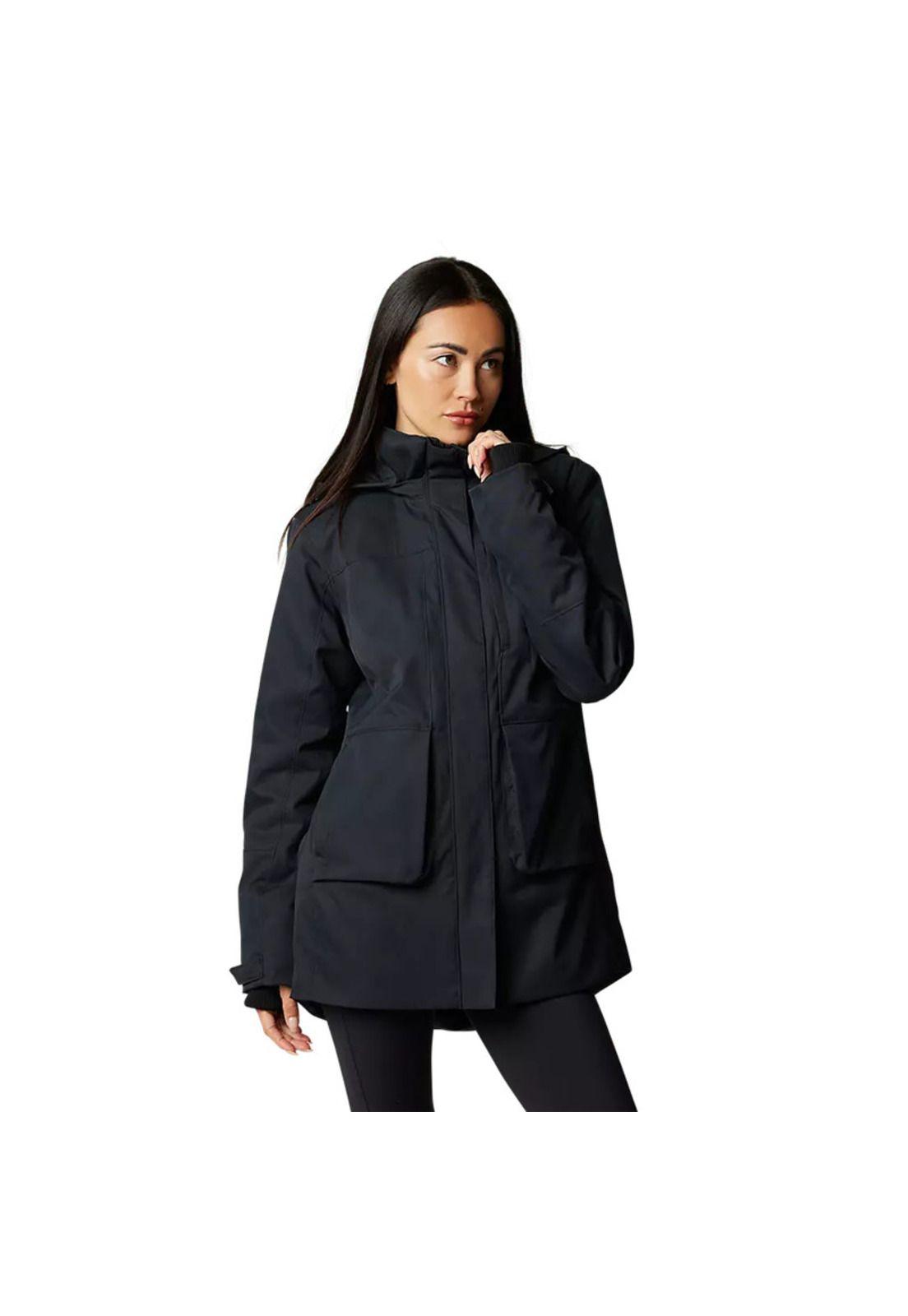 Chaqueta Parka Lifestyle Mujer Polarizing Negro Fox-3