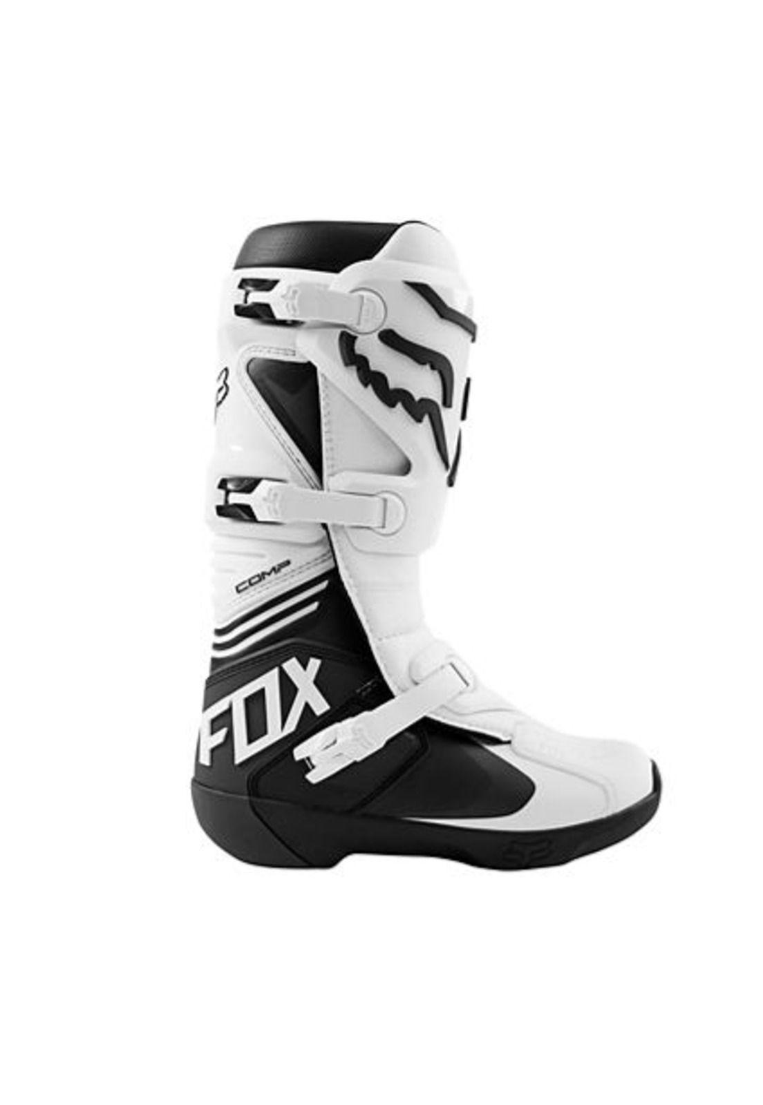 Botas Moto Comp Blanco Fox-1
