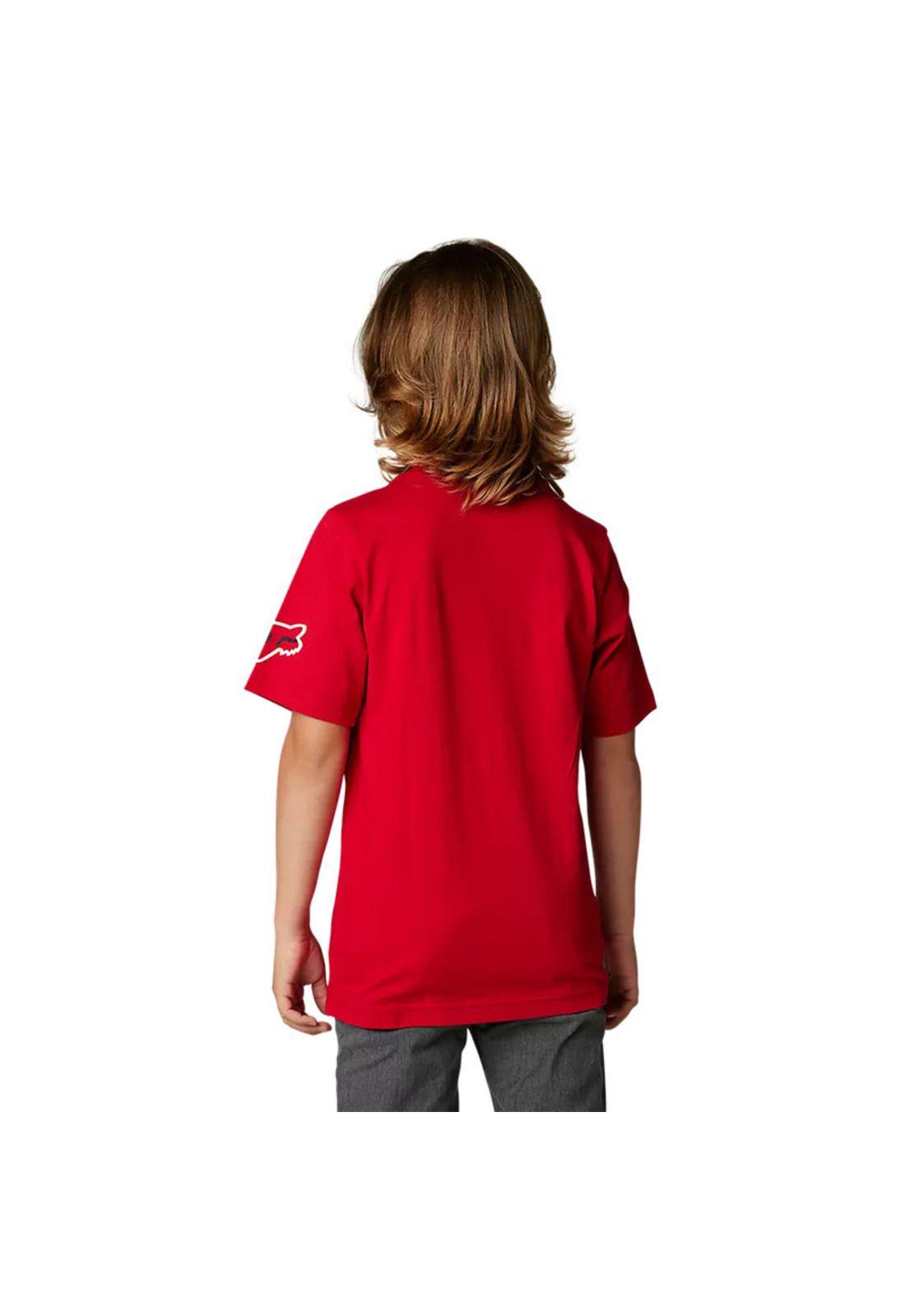 Polera Lifestyle Niño Vizen Rojo Fox-2