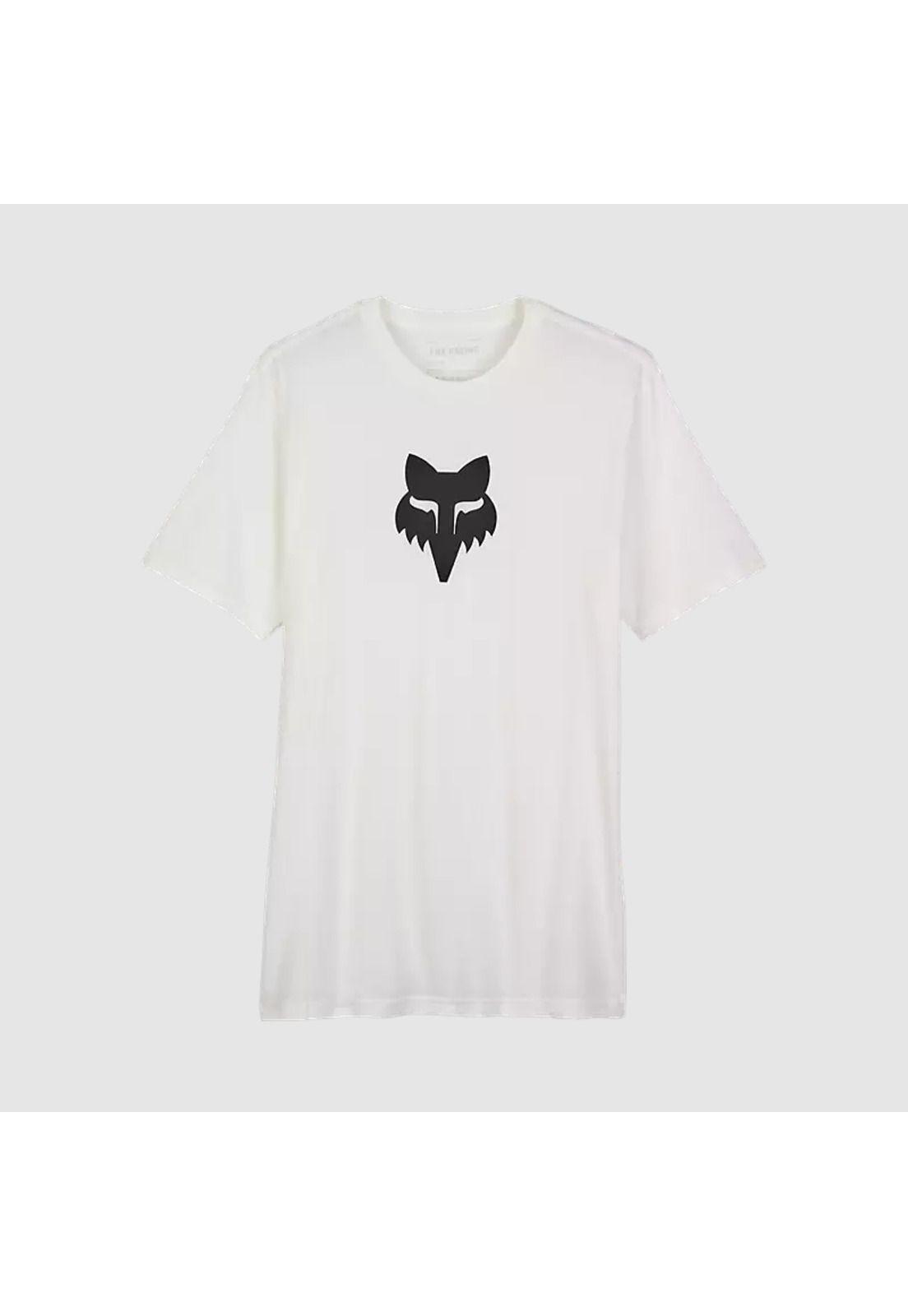 Polera Lifestyle Fox Head Premium Blanco Fox-0