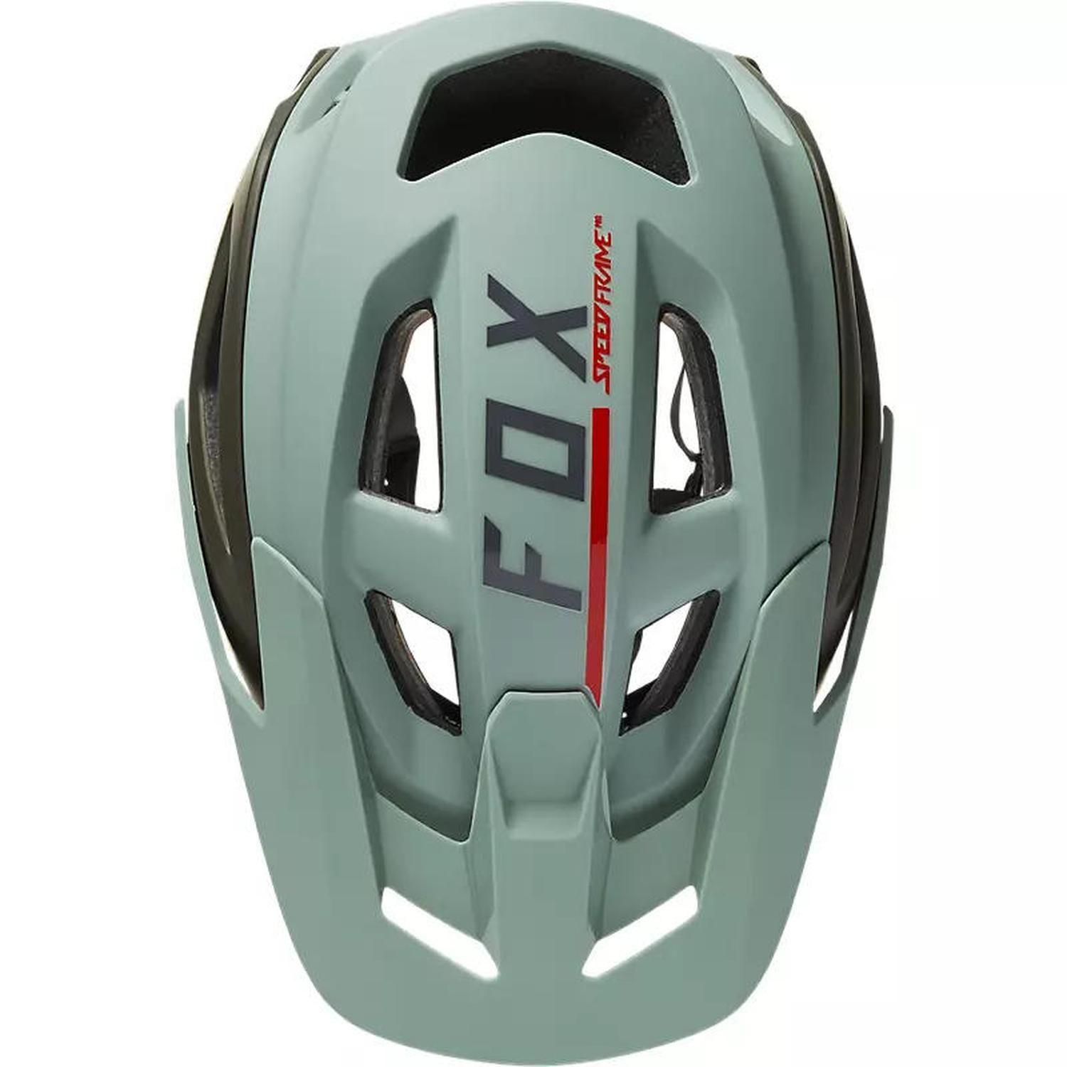 Casco Bicicleta Speedframe Pro Blocked Verde Fox-2
