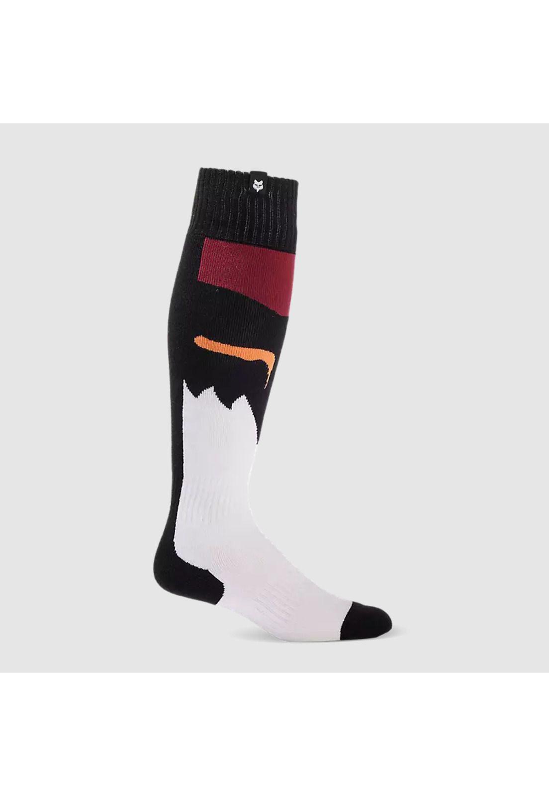 Calcetines Moto 180 Flora Negro/Blanco Fox-0