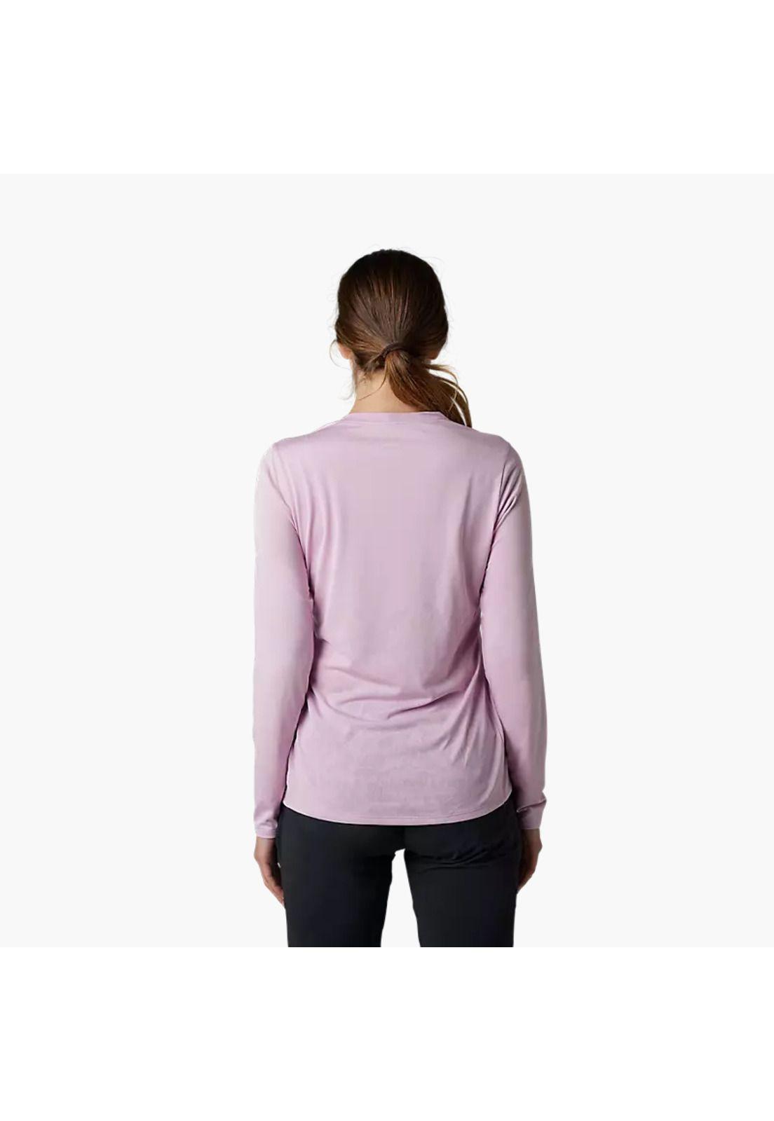Polera Bicicleta Mujer Ranger Trudri™ Manga Larga Rosado Fox-2
