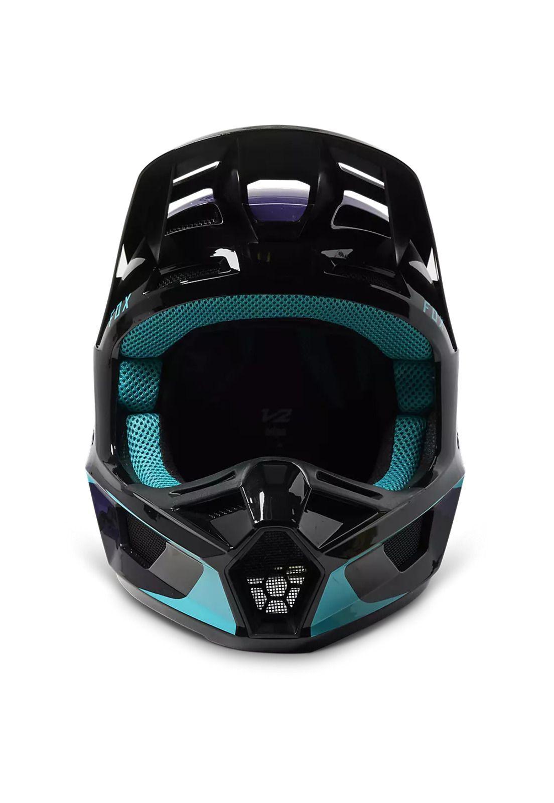 Casco Moto V2 Vizen Celeste Fox-4