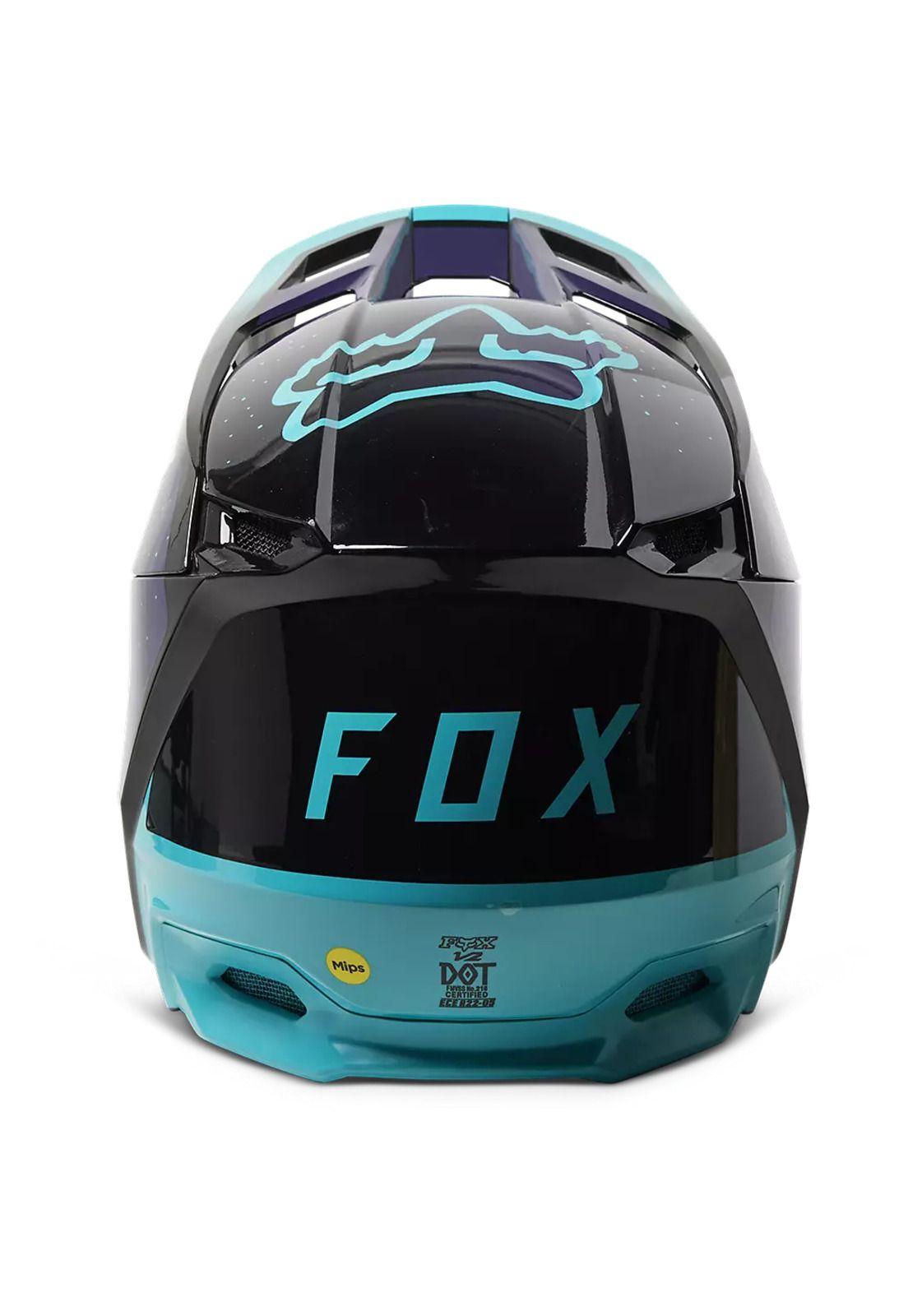 Casco Moto V2 Vizen Celeste Fox-5