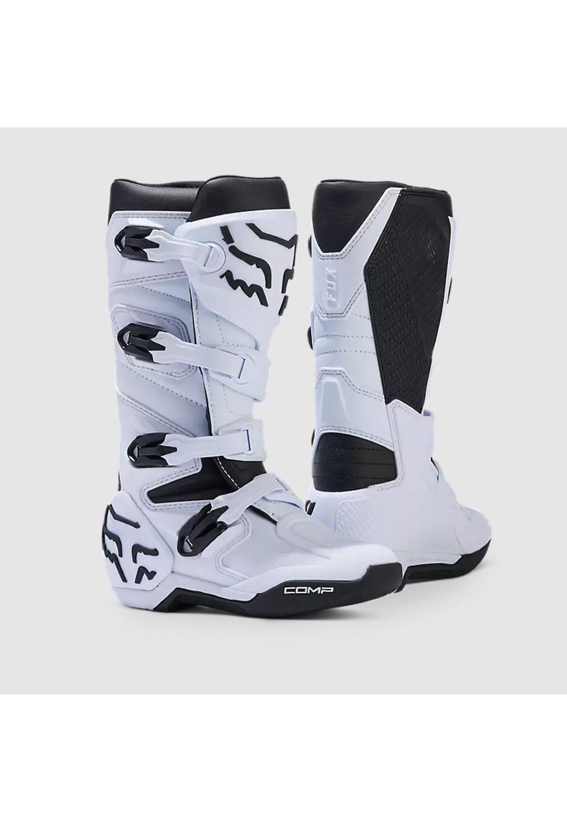 Botas Moto Niño Comp Blanco Fox-0