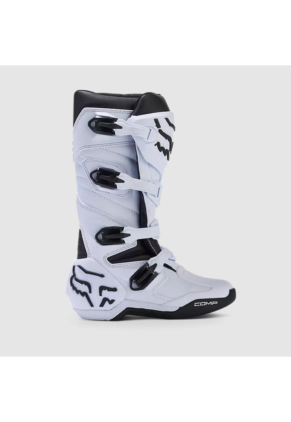 Botas Moto Niño Comp Blanco Fox-1