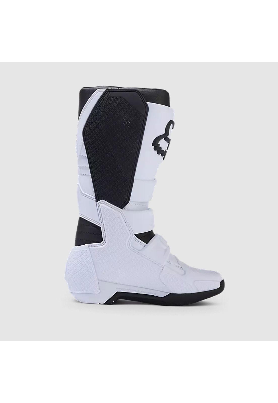 Botas Moto Niño Comp Blanco Fox-2