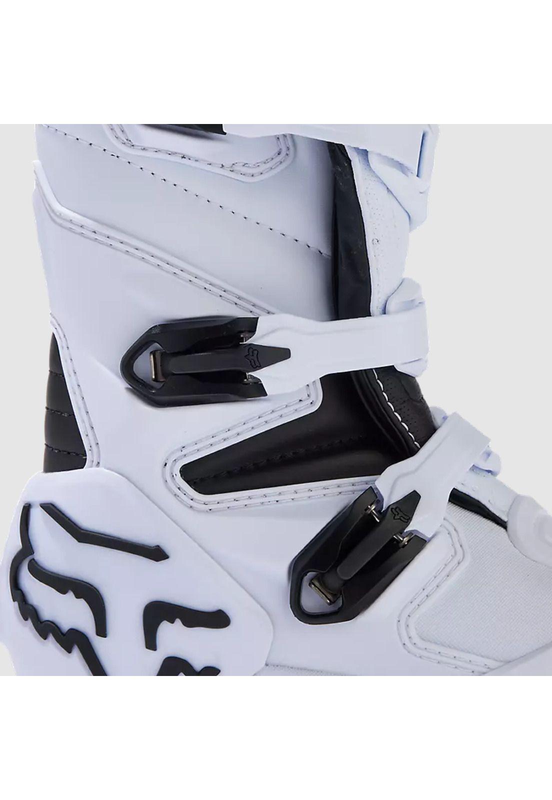Botas Moto Niño Comp Blanco Fox-6