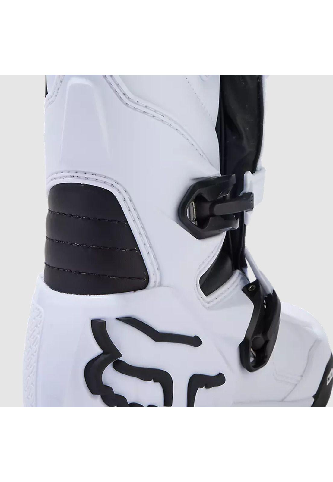 Botas Moto Niño Comp Blanco Fox-7
