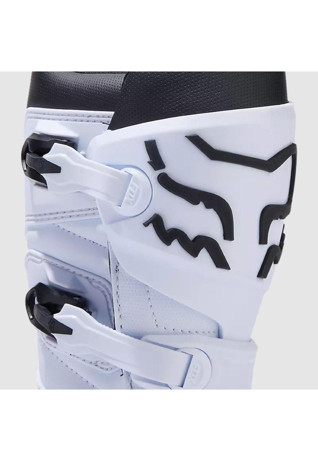 Botas Moto Niño Comp Blanco Fox-8