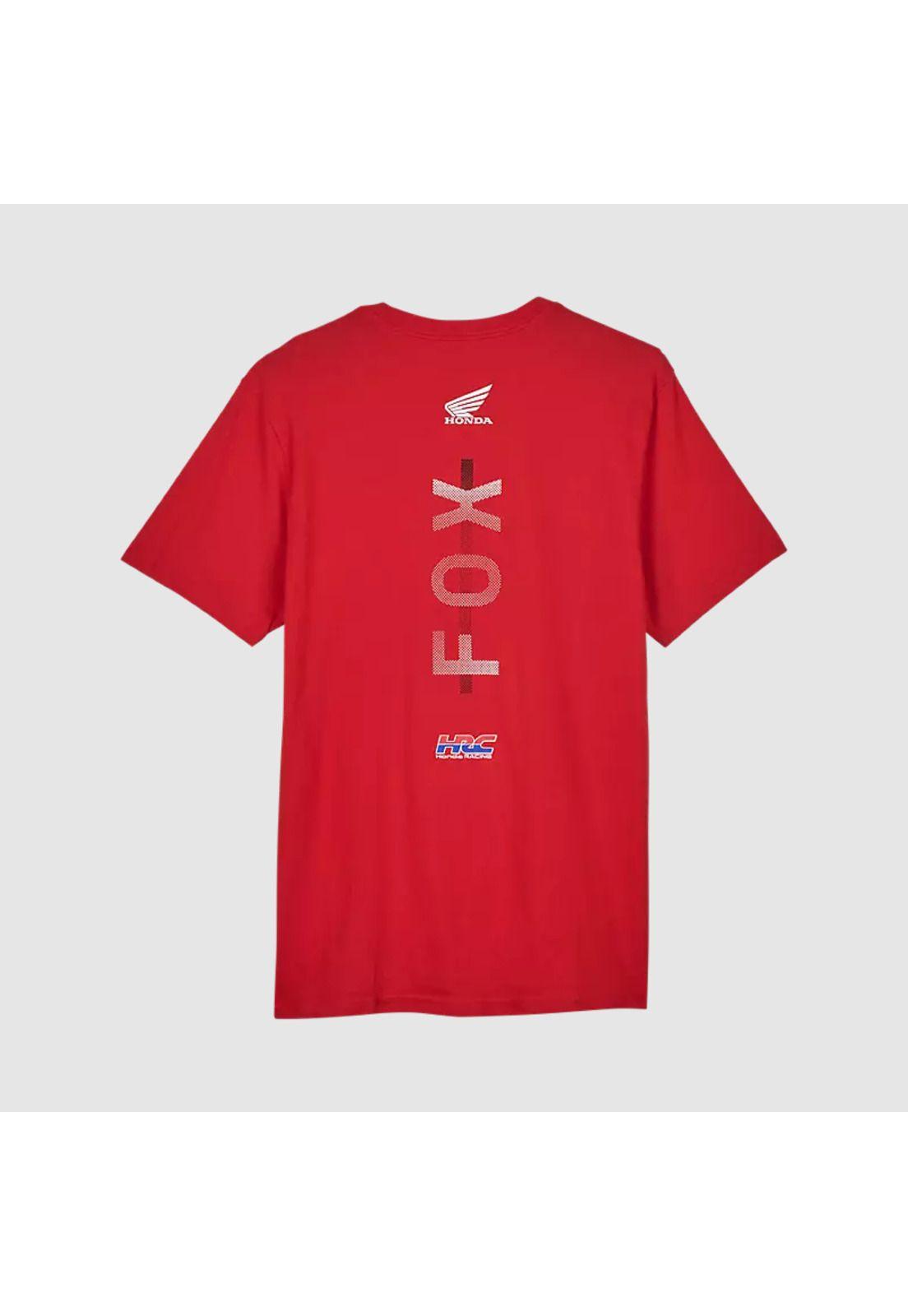 Polera Lifestyle Fox x Honda II Rojo Fox-2