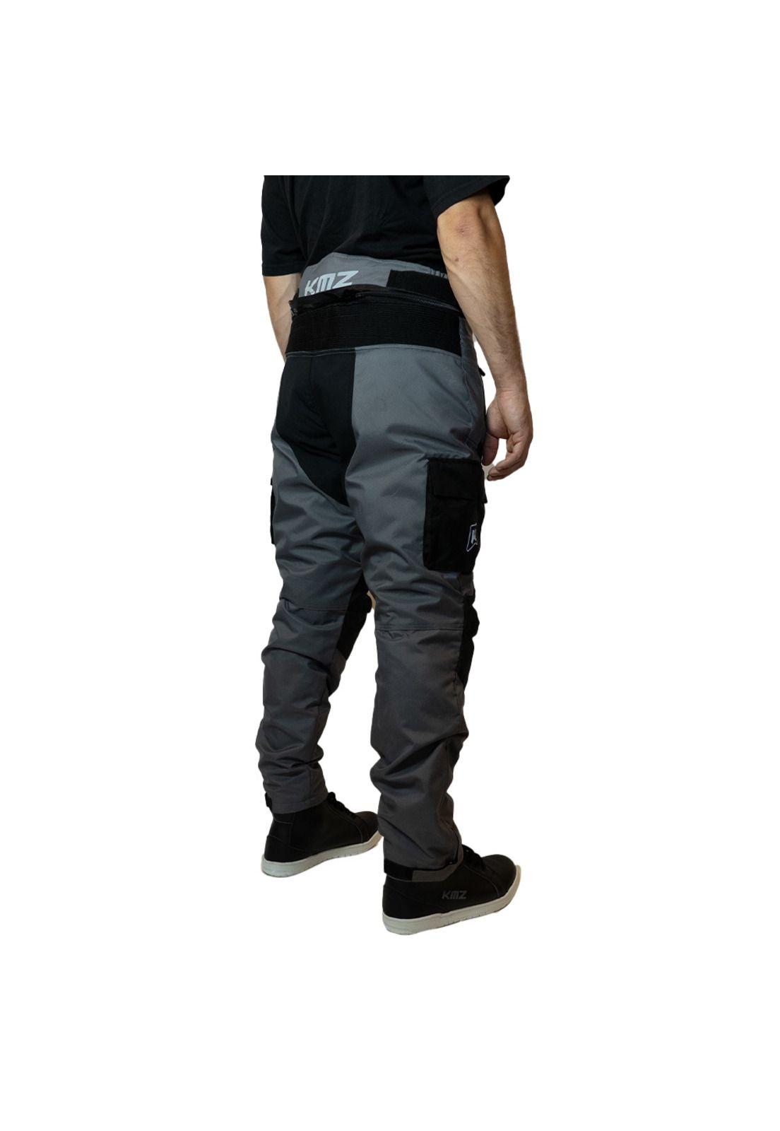 Pantalon Moto Calle Prime Nomad Gris Kmz-1