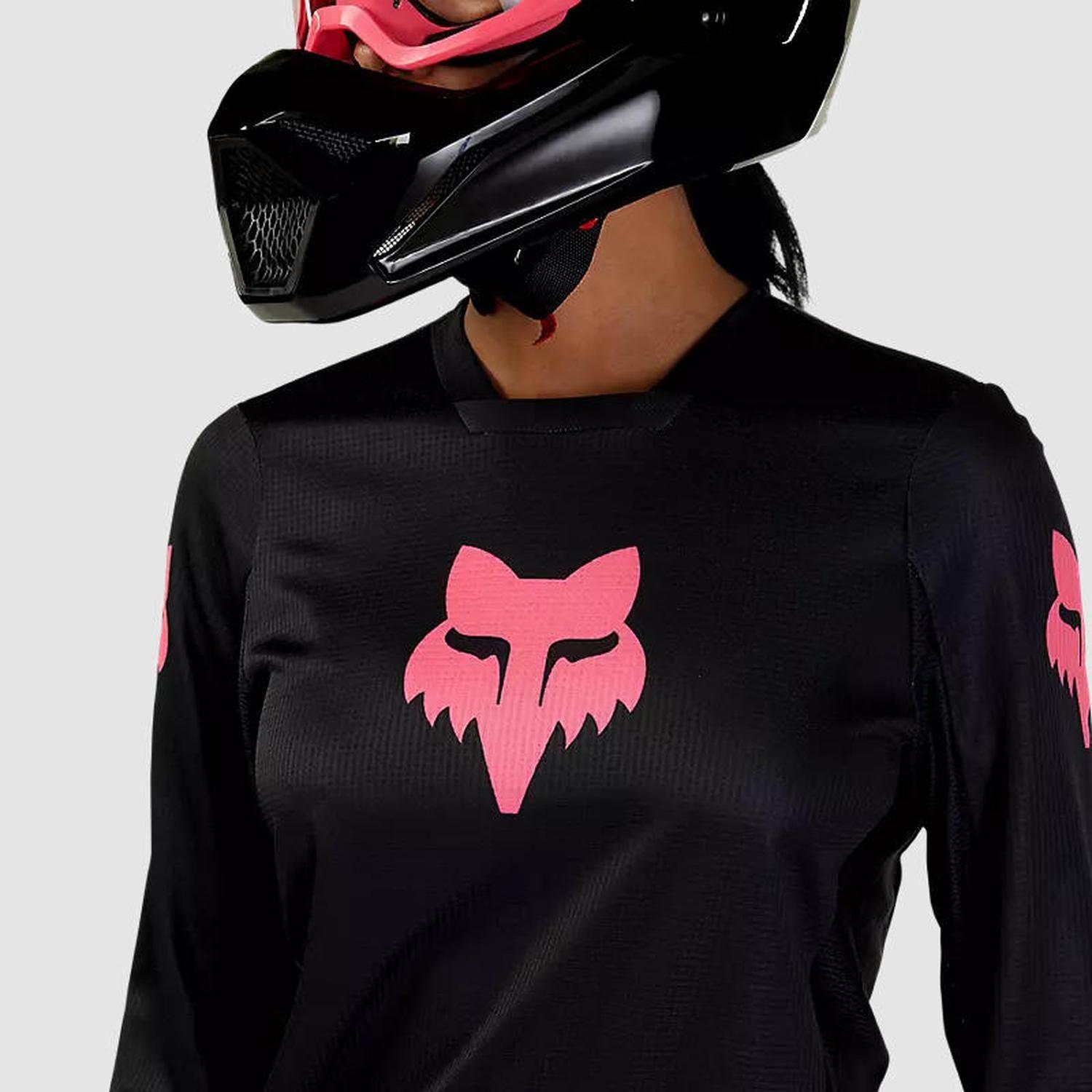 Polera Moto Mujer 180 Blackout Negro Fox-4