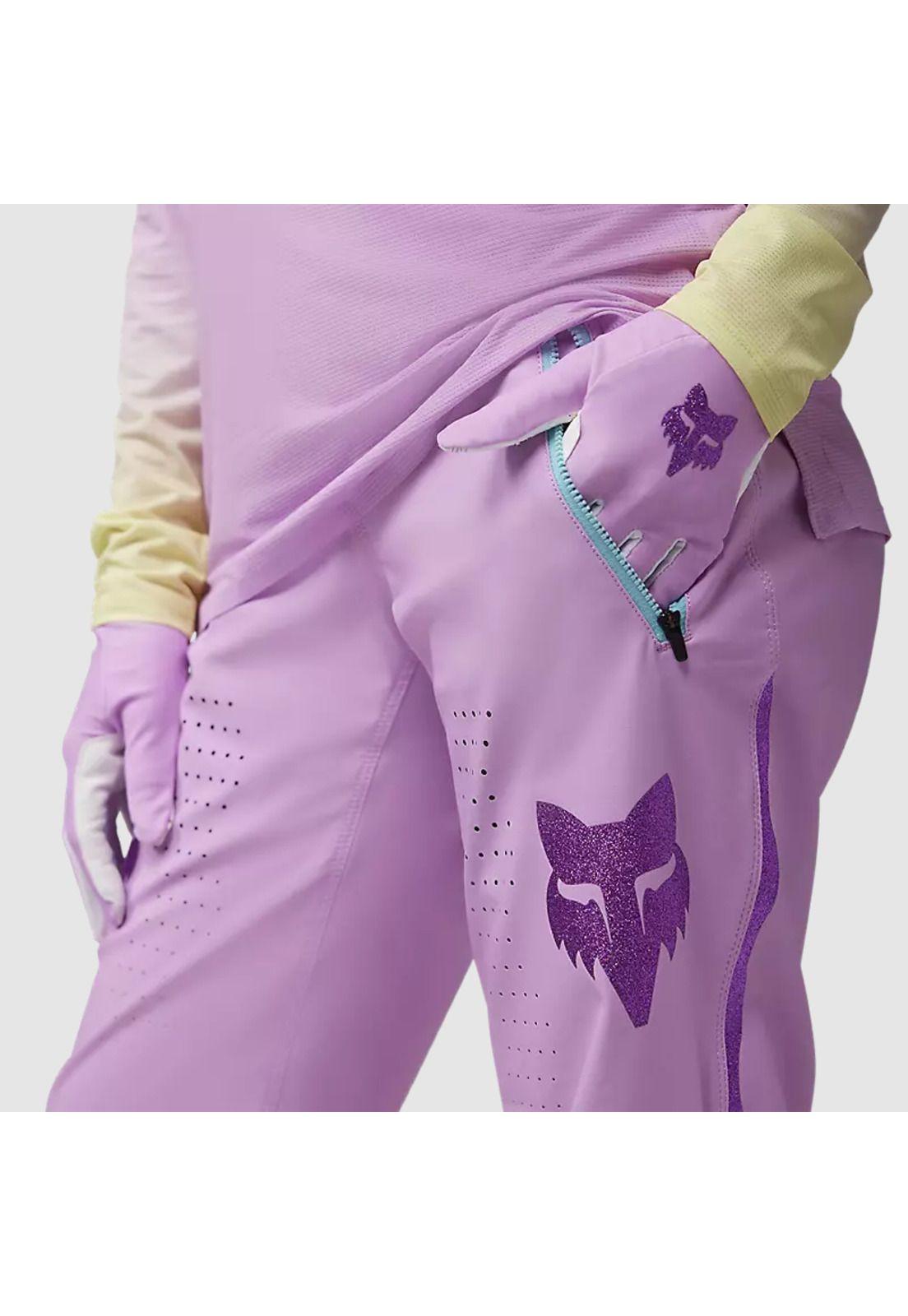 Pantalon Bicicleta Mujer Flexair TS57 Edicion Limitada Rosado Fox-4