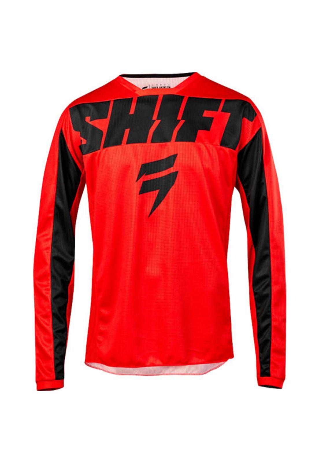 Polera Moto Niño White York Rojo Shift-0