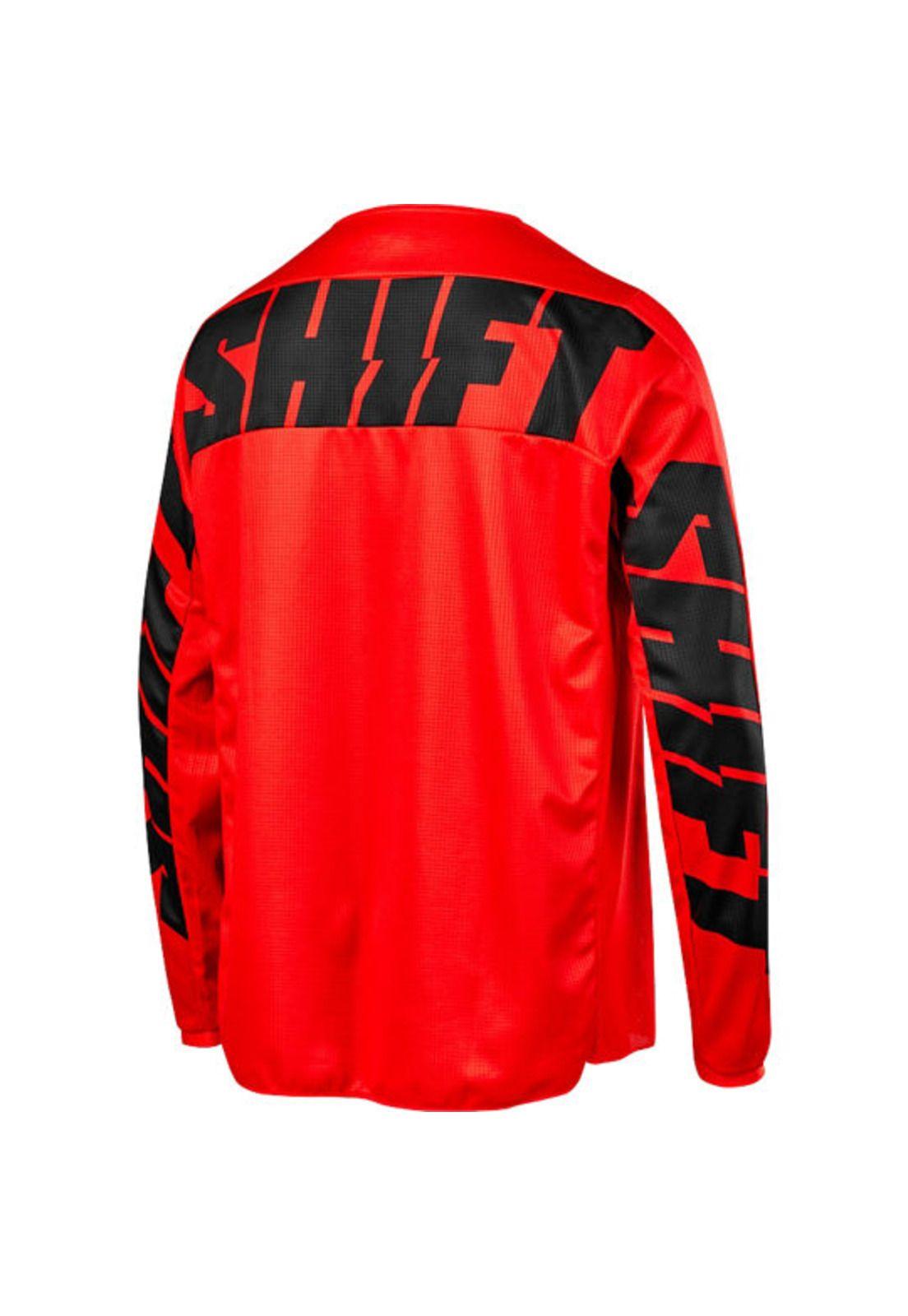 Polera Moto Niño White York Rojo Shift-1