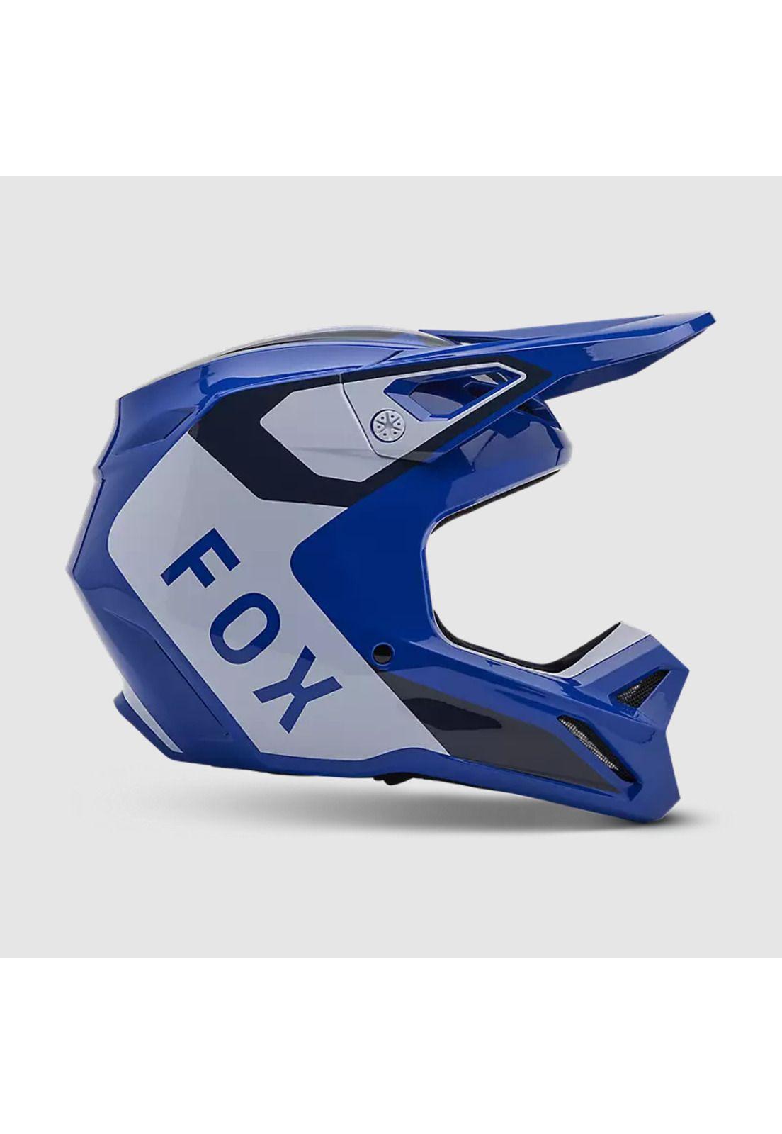 Casco Moto V1 Lean Azul Fox-0